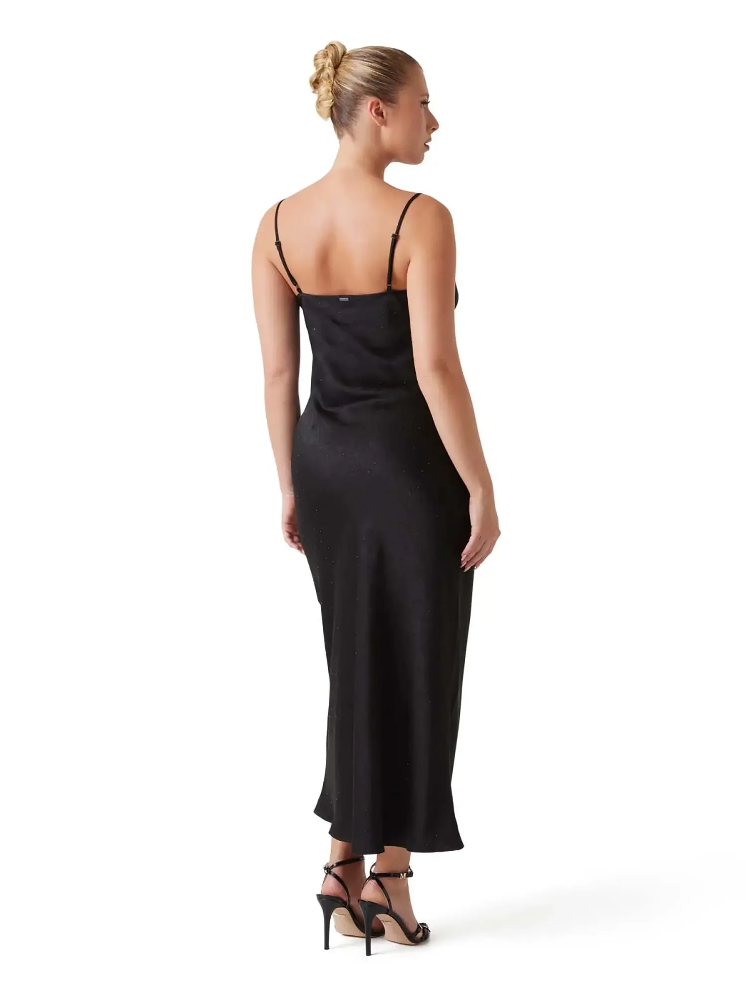 ABITO DONNA - GUESS APPAREL NERO - W6RK50 WJ732 - Image 3