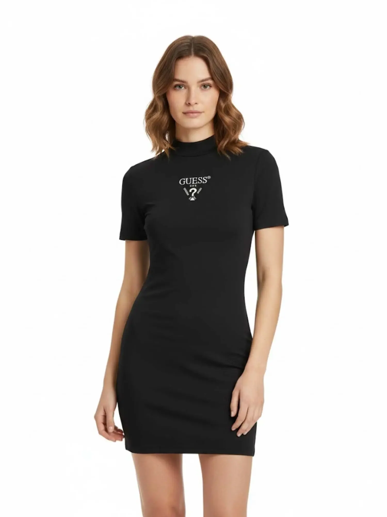ABITO DONNA - GUESS ATHLEISURE NERO-BIANCO - V4YK02 KCDH1 - Image 3