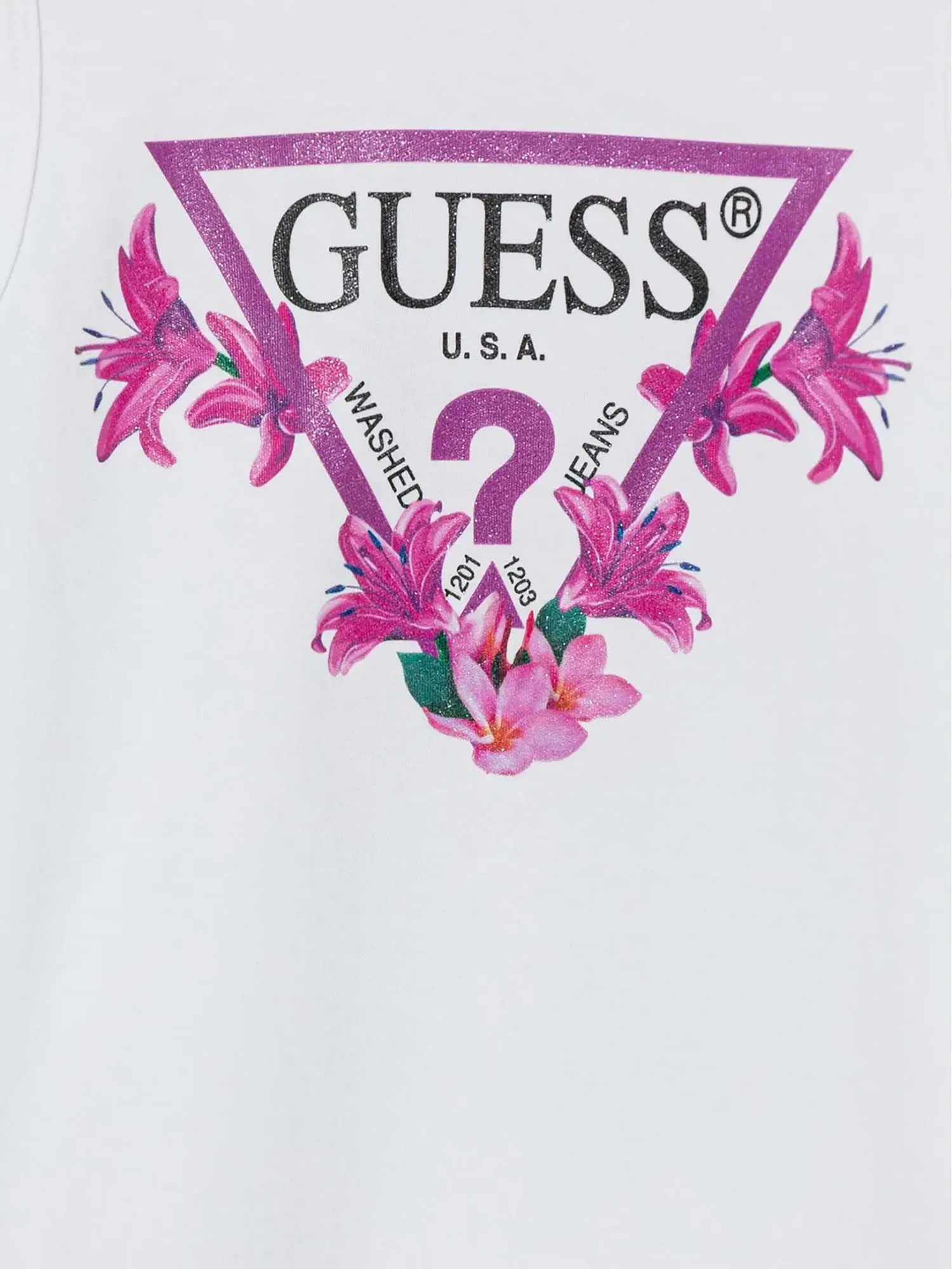 ABITO RAGAZZA - GUESS KIDS BIANCO - J4RK38 KA6W4 - Image 3