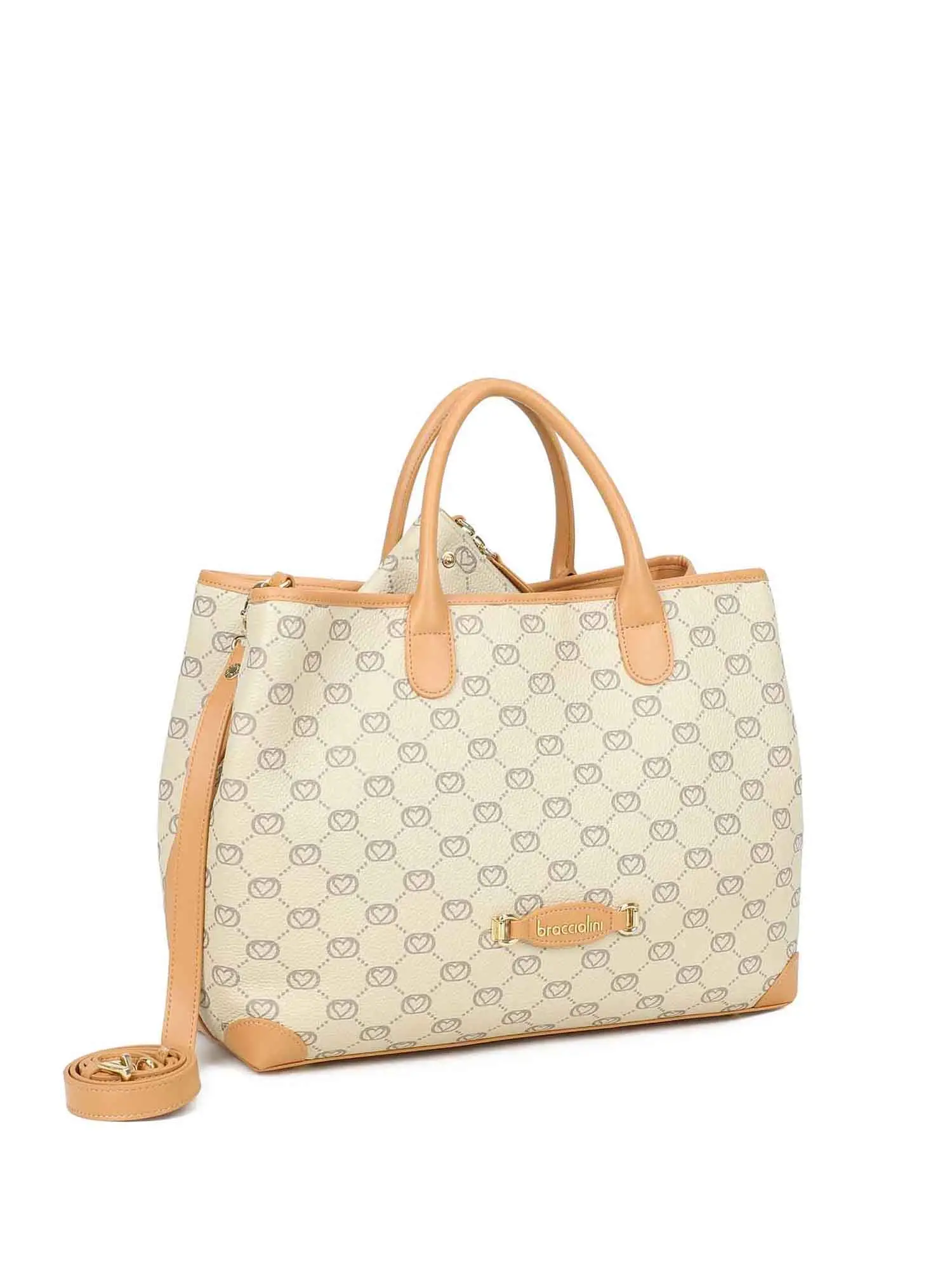 BORSA A MANO DONNA - BRACCIALINI BEIGE - B19051-PP - Image 2