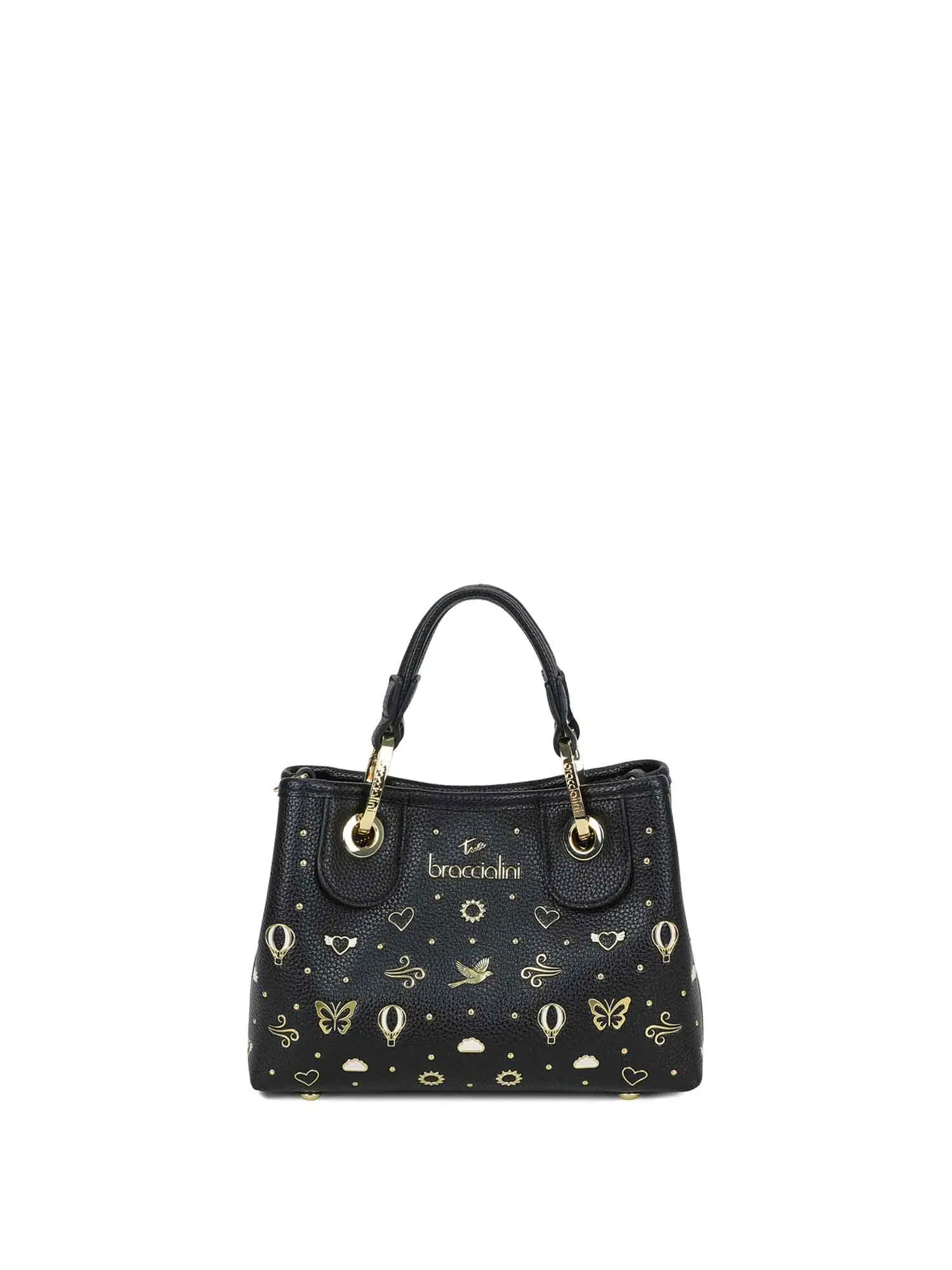 BORSA A MANO DONNA - BRACCIALINI NERO - B18883-YY