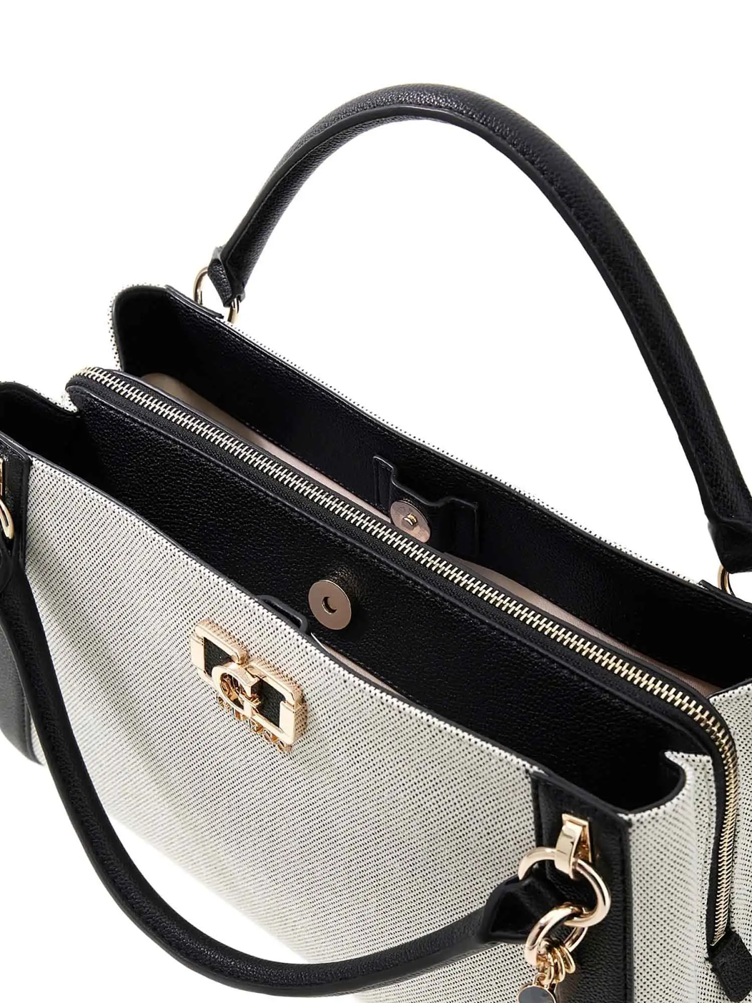 BORSA A MANO DONNA - GUESS NATURALE-NERO - HWAG97 19070 - Image 3