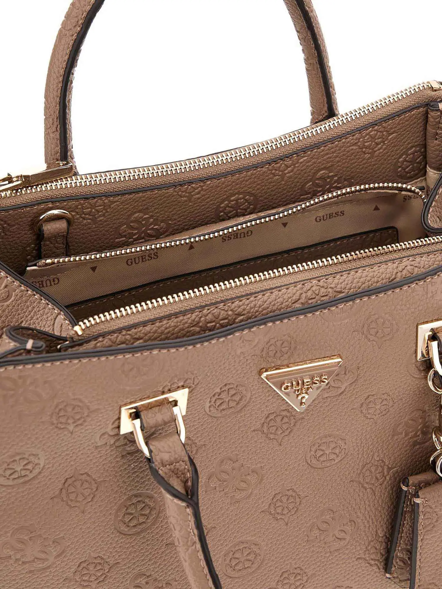 BORSA A MANO DONNA - GUESS TAUPE - HWPD98 88070 - Image 3