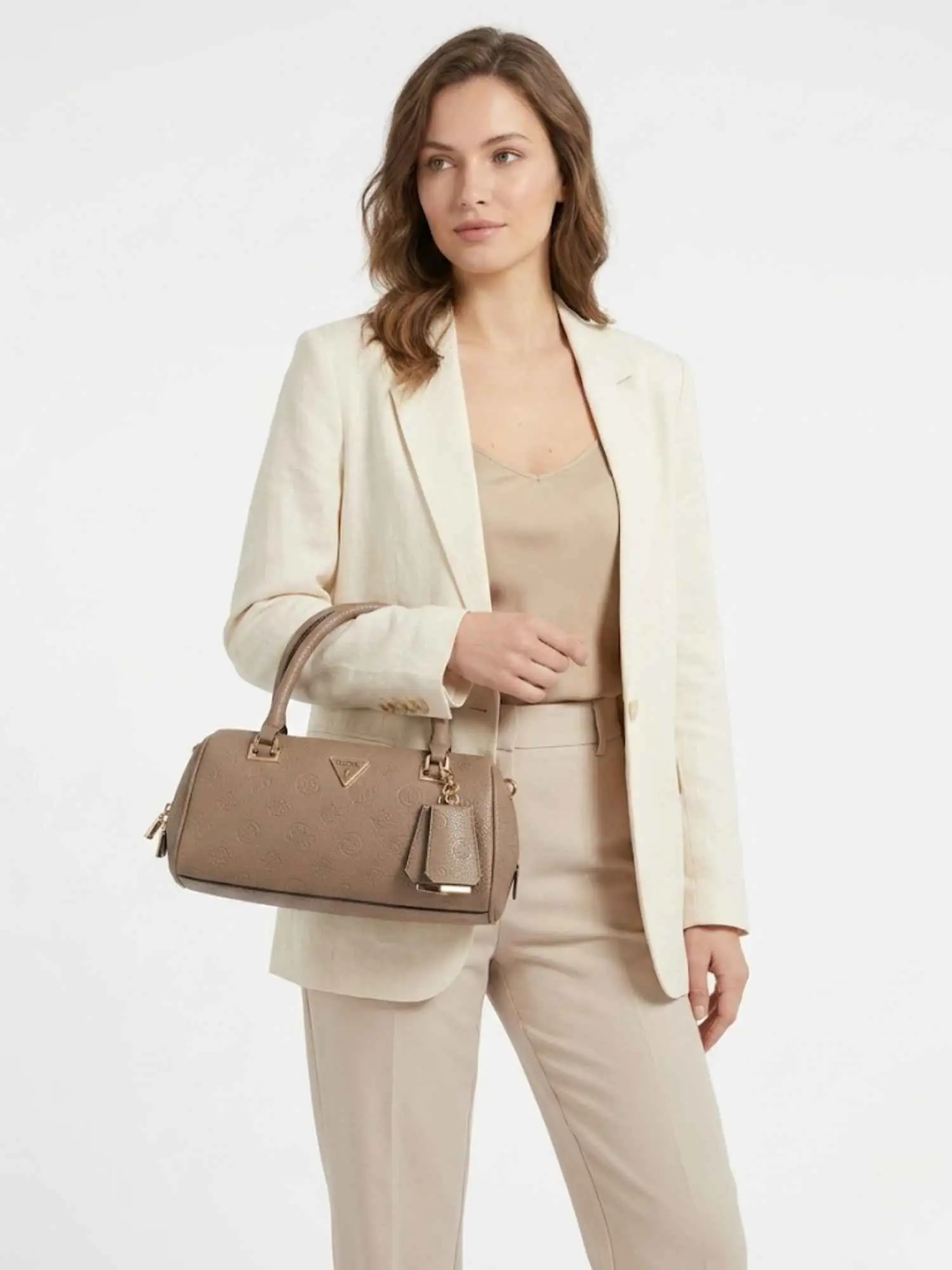 BORSA A MANO DONNA - GUESS TAUPE - HWPD98 88080 - Image 2