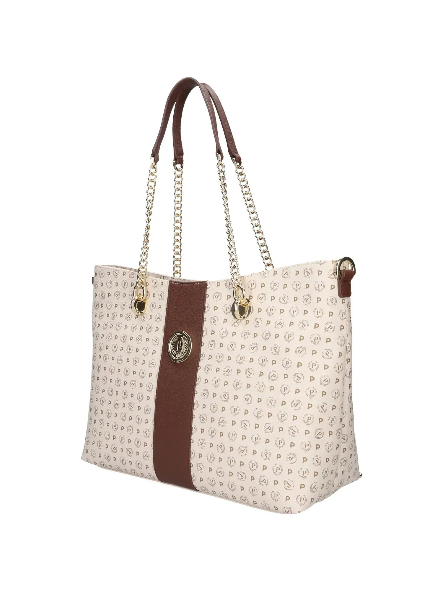 BORSA A MANO DONNA - POLLINI AVORIO-MARRONE - TE8478PP0EQ11 - Image 2