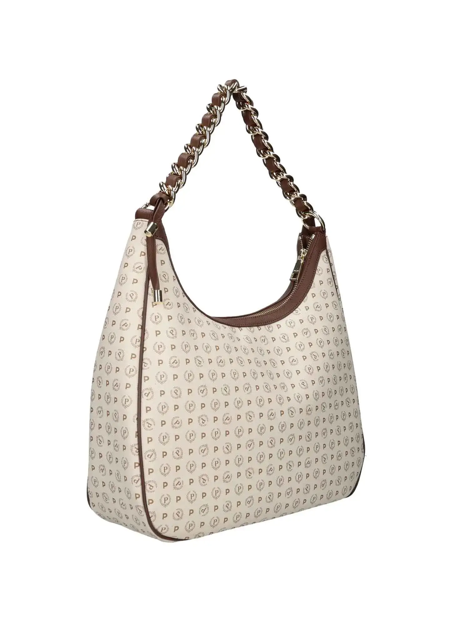 BORSA A MANO DONNA - POLLINI AVORIO-MARRONE - TE8519PP0HQ11 - Image 3