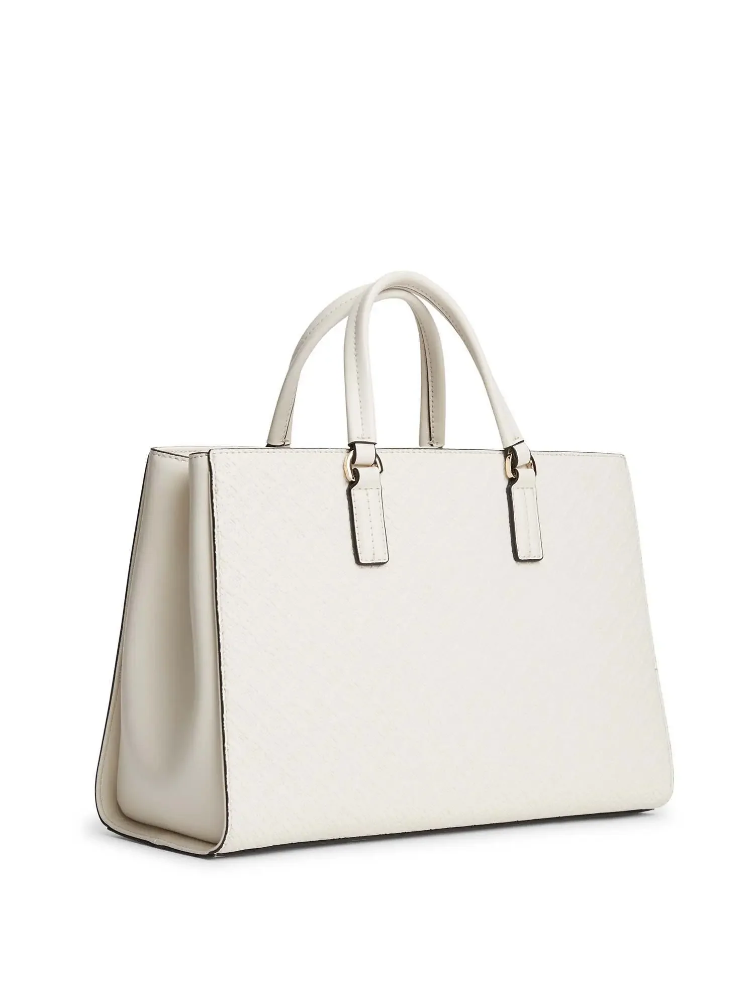 BORSA A MANO DONNA - TOMMY HILFIGER CREMA - AW0AW18418 - Image 2