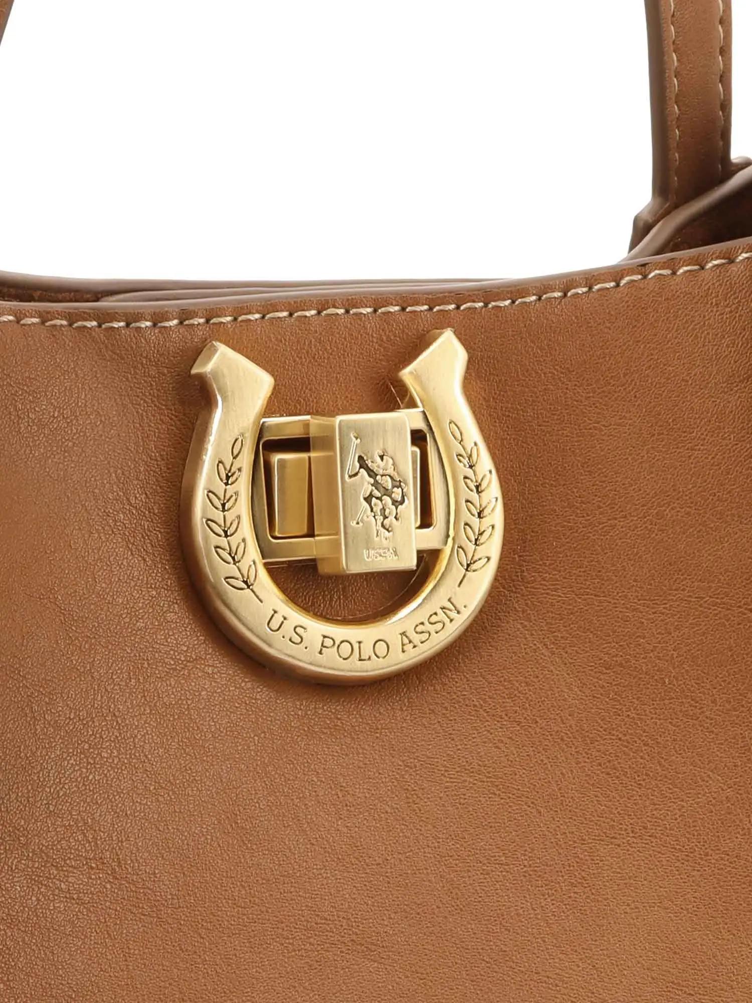BORSA A MANO DONNA - US POLO ASSN. COGNAC - BIU0M8869WVP - Image 5