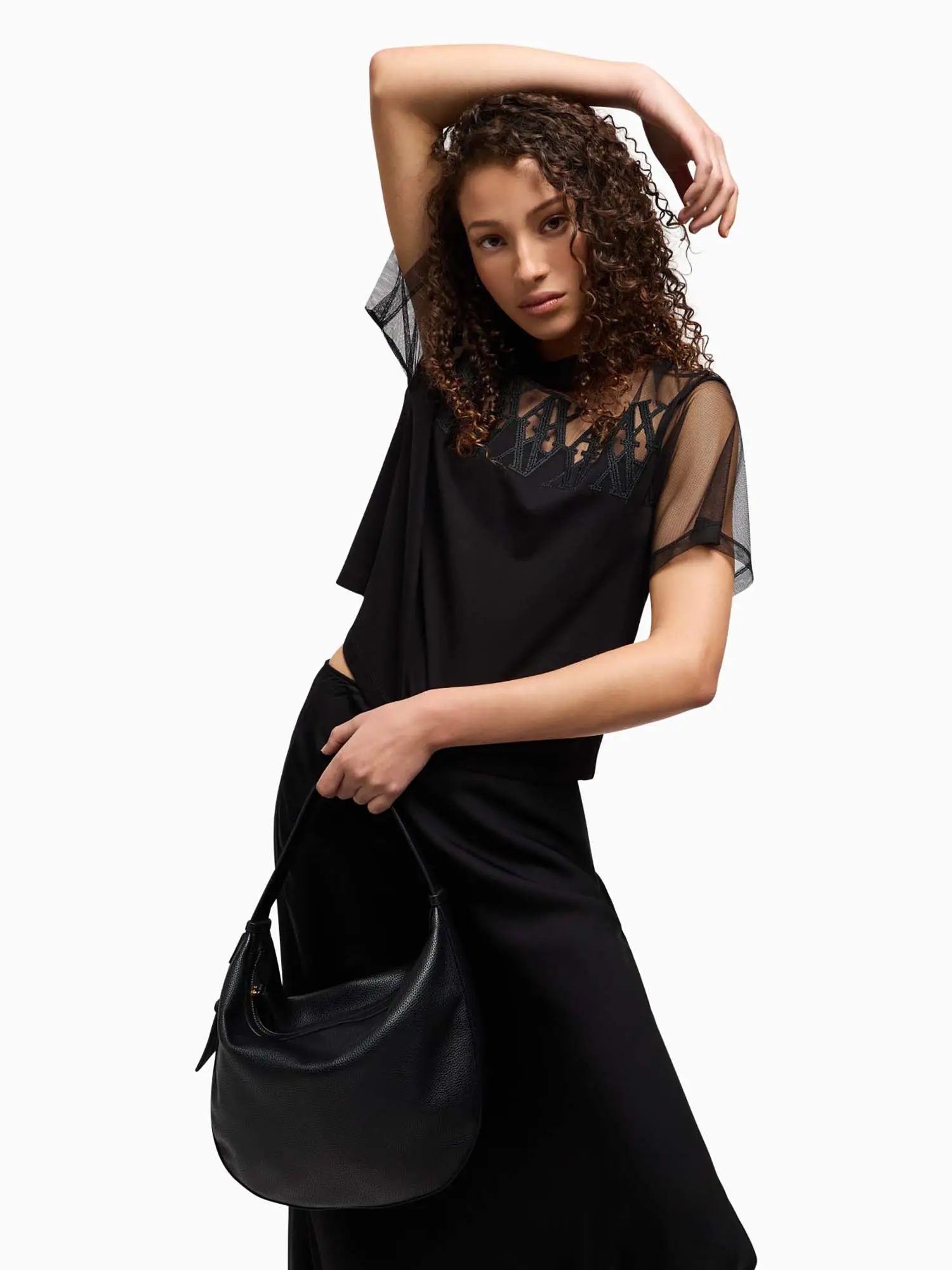 BORSA A SPALLA DONNA - ARMANI EXCHANGE NERO - XW000916 AF11902 - Image 7