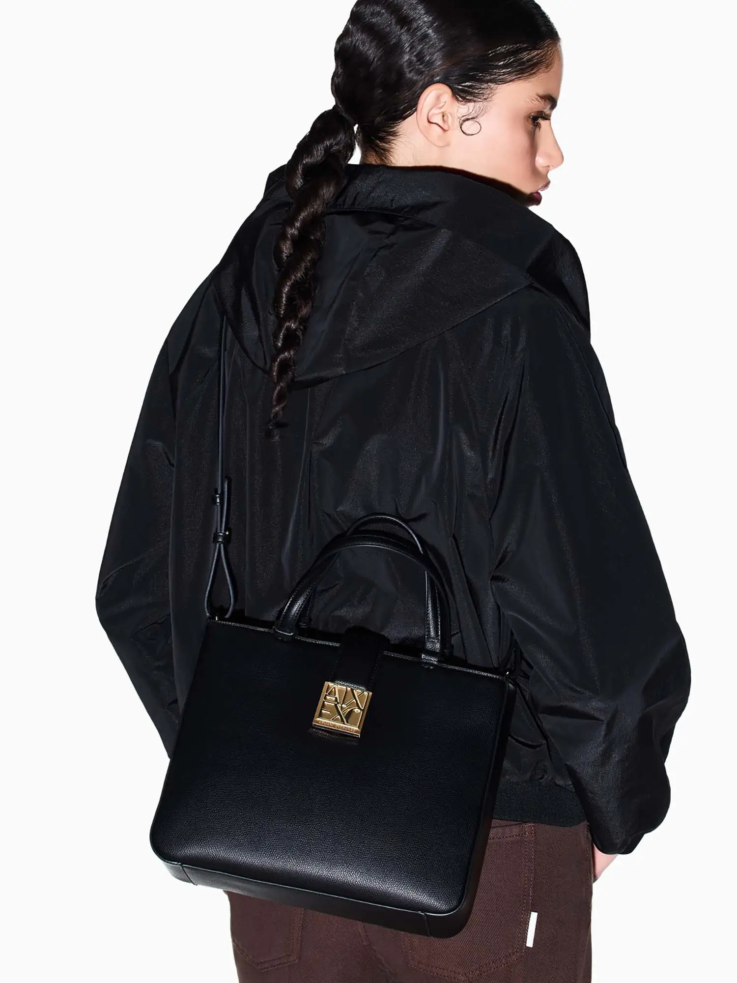 BORSA A SPALLA DONNA - ARMANI EXCHANGE NERO - XW002168 AF19895 - Image 7