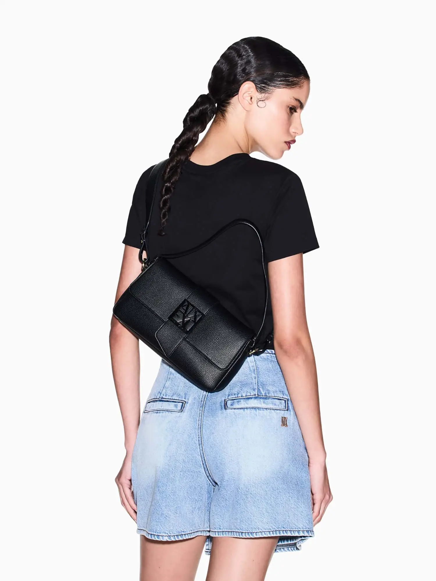 BORSA A SPALLA DONNA - ARMANI EXCHANGE NERO - XW002592 AF11902 - Image 7