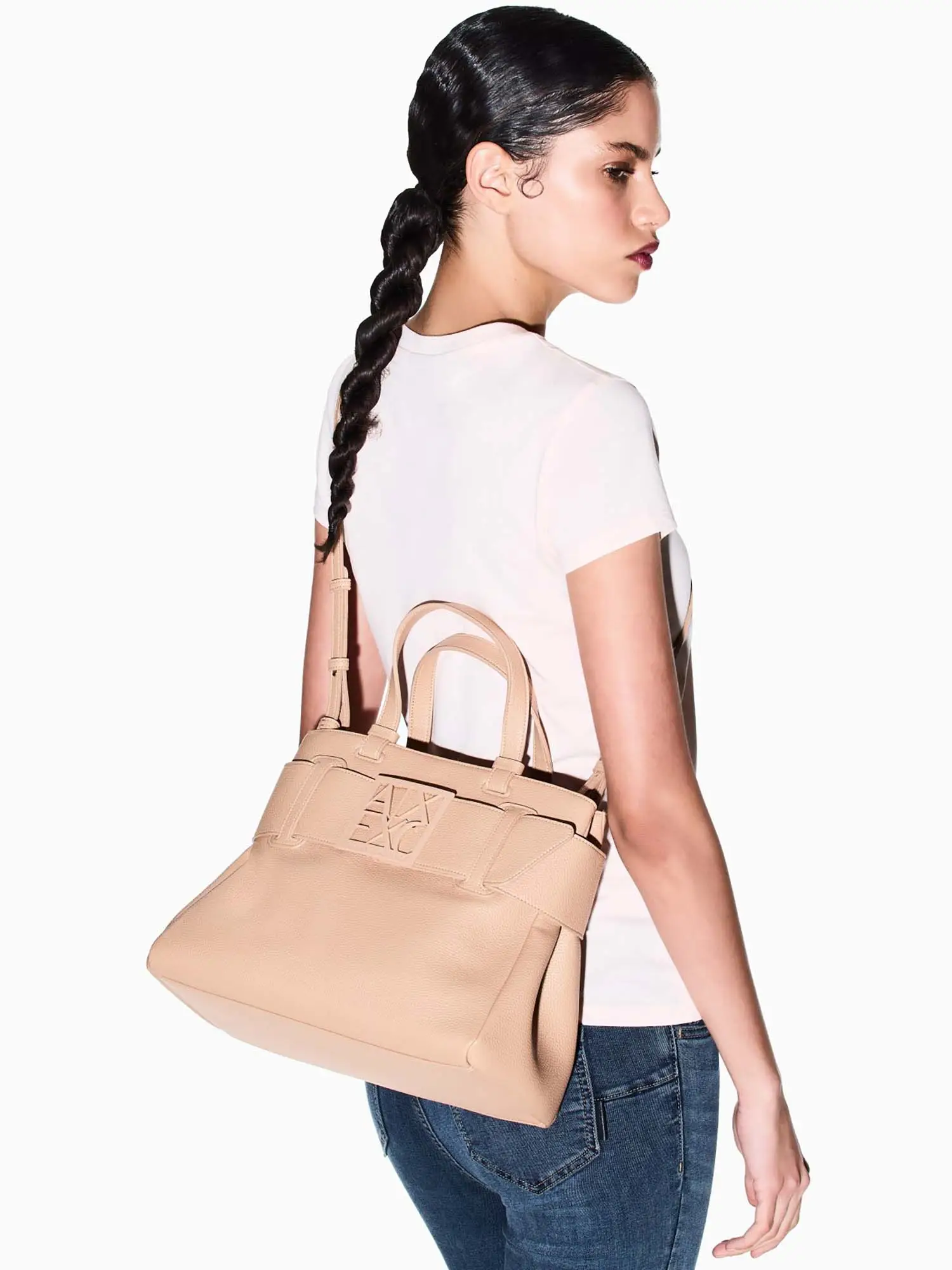 BORSA A SPALLA DONNA - ARMANI EXCHANGE NUDO - XW000285 AF11902 - Image 6