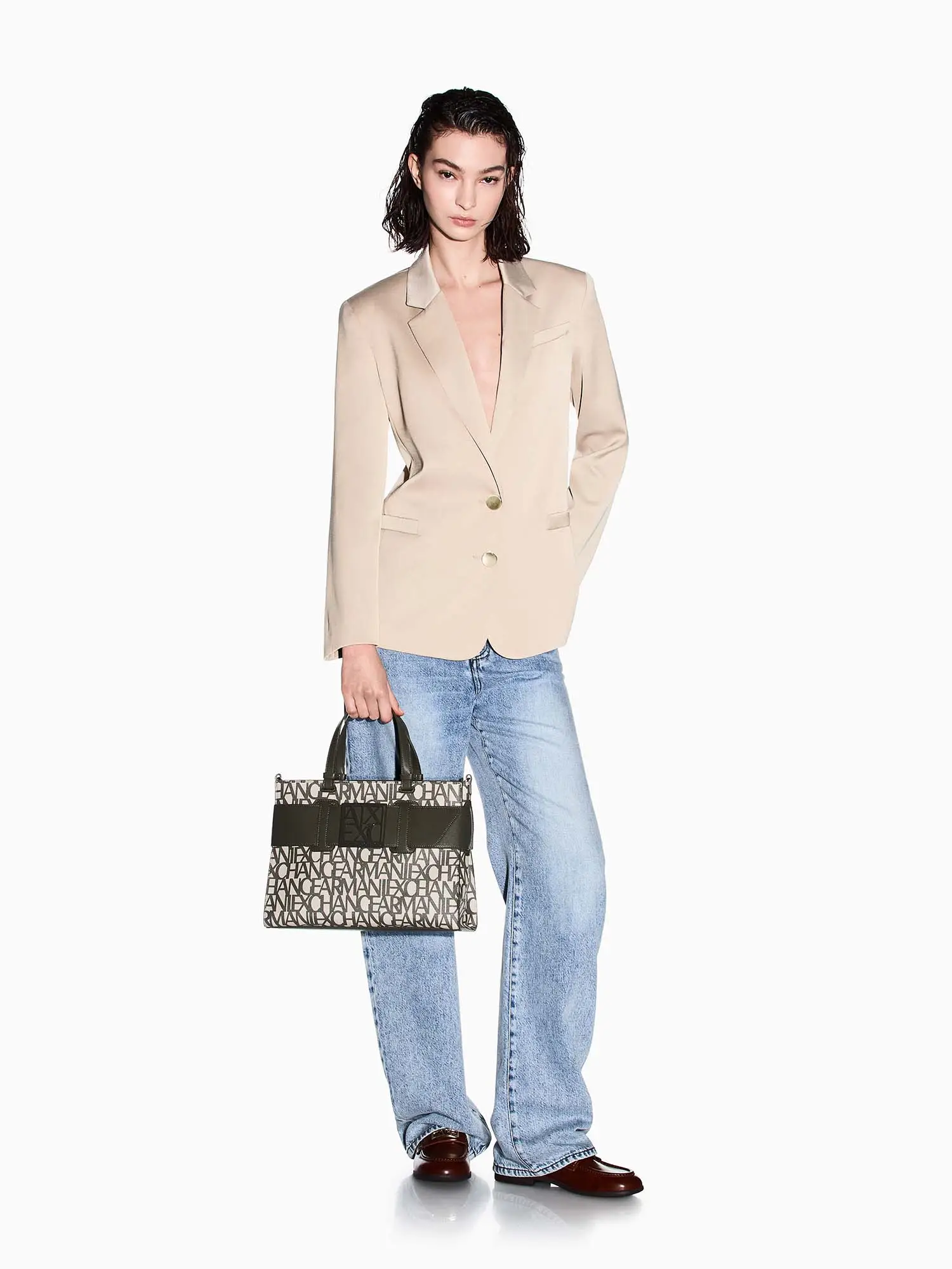 BORSA A SPALLA DONNA - ARMANI EXCHANGE SABBIA - 942689 3F742 - Image 6