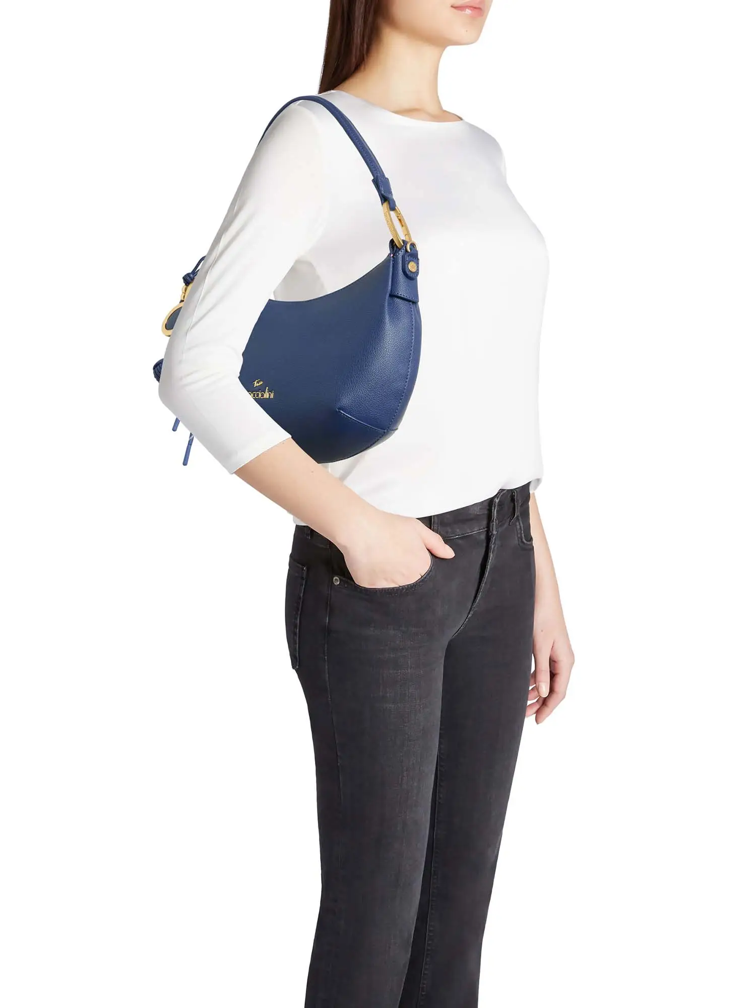 BORSA A SPALLA DONNA - BRACCIALINI BLU - B18842-YY - Image 5