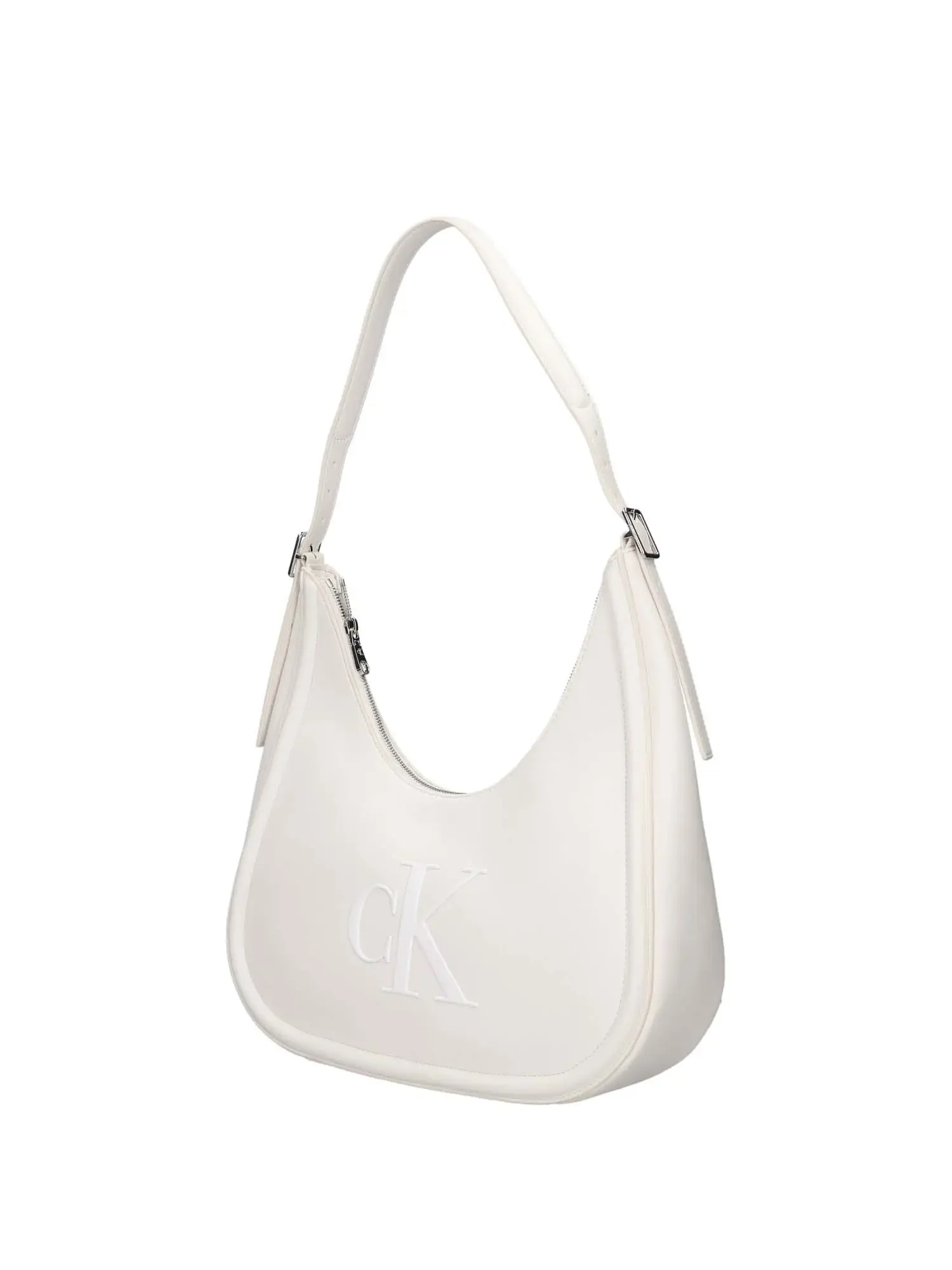BORSA A SPALLA DONNA - CALVIN KLEIN BIANCO - LV04F3427G - Image 2