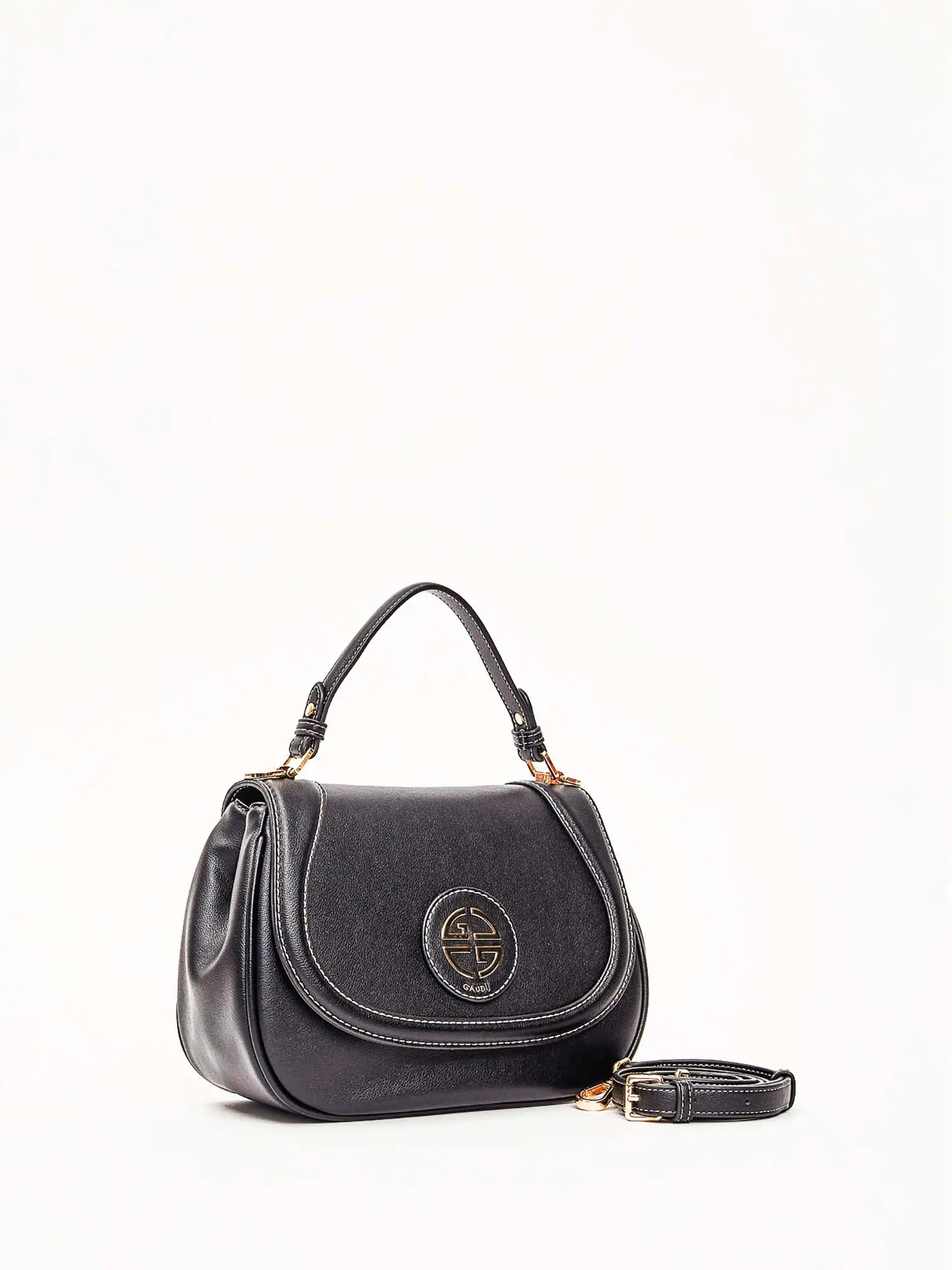 BORSA A SPALLA DONNA - GAUDI NERO - V6AE-12723 - Image 2