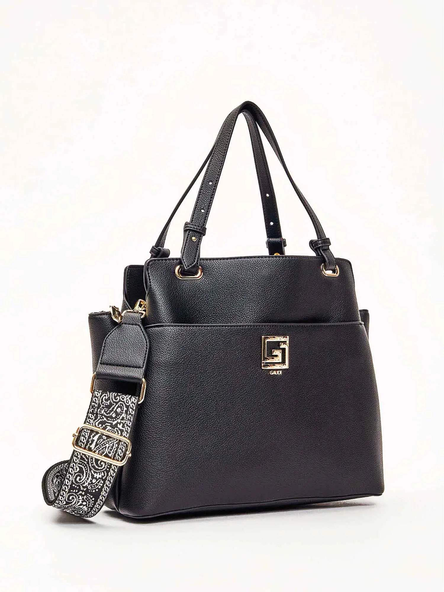 BORSA A SPALLA DONNA - GAUDI NERO - V6AE-12780 - Image 2