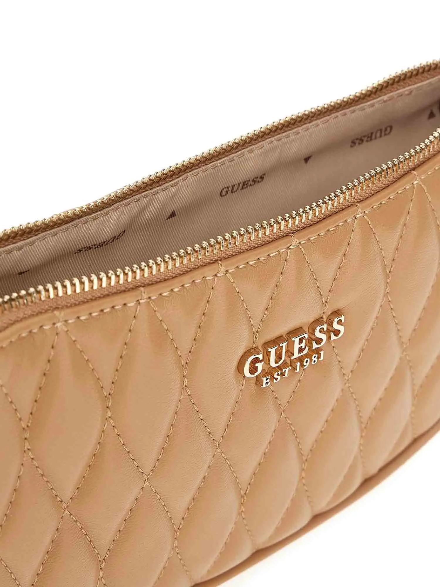 BORSA A SPALLA DONNA - GUESS BEIGE - HWQG81 22720 - Image 3