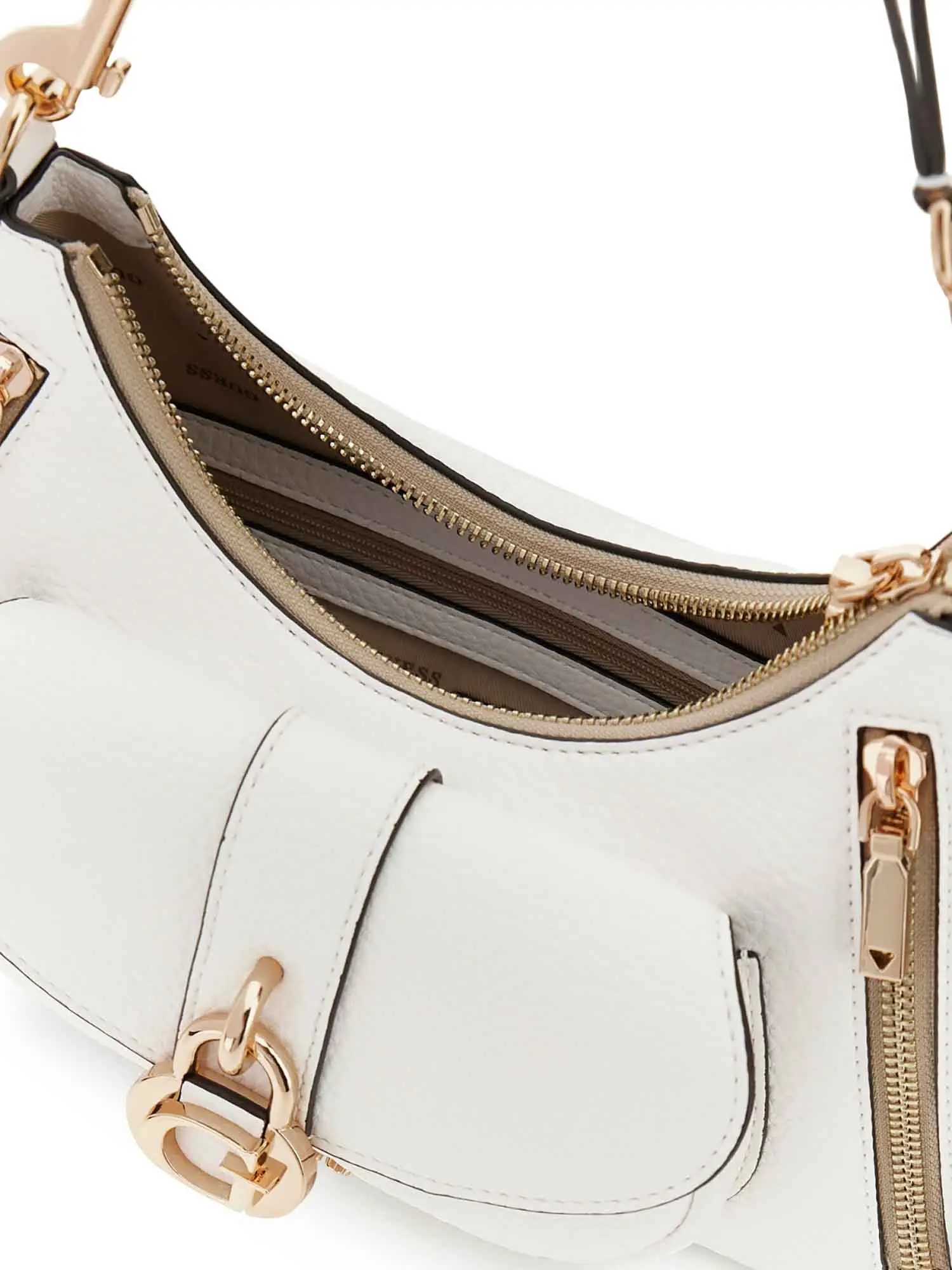 BORSA A SPALLA DONNA - GUESS BIANCO - HWBG83 62180 - Image 3
