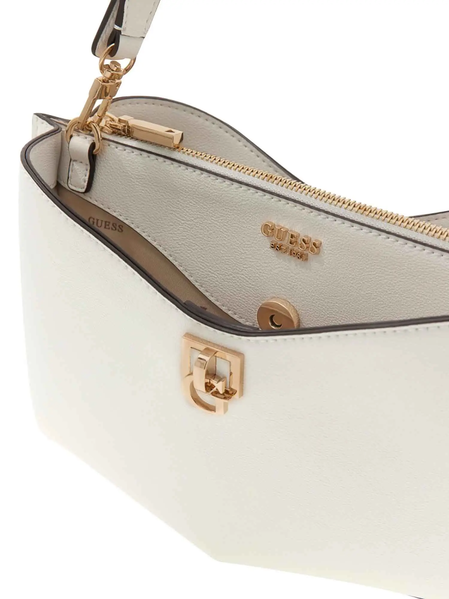 BORSA A SPALLA DONNA - GUESS BIANCO - HWBG99 07170 - Image 3