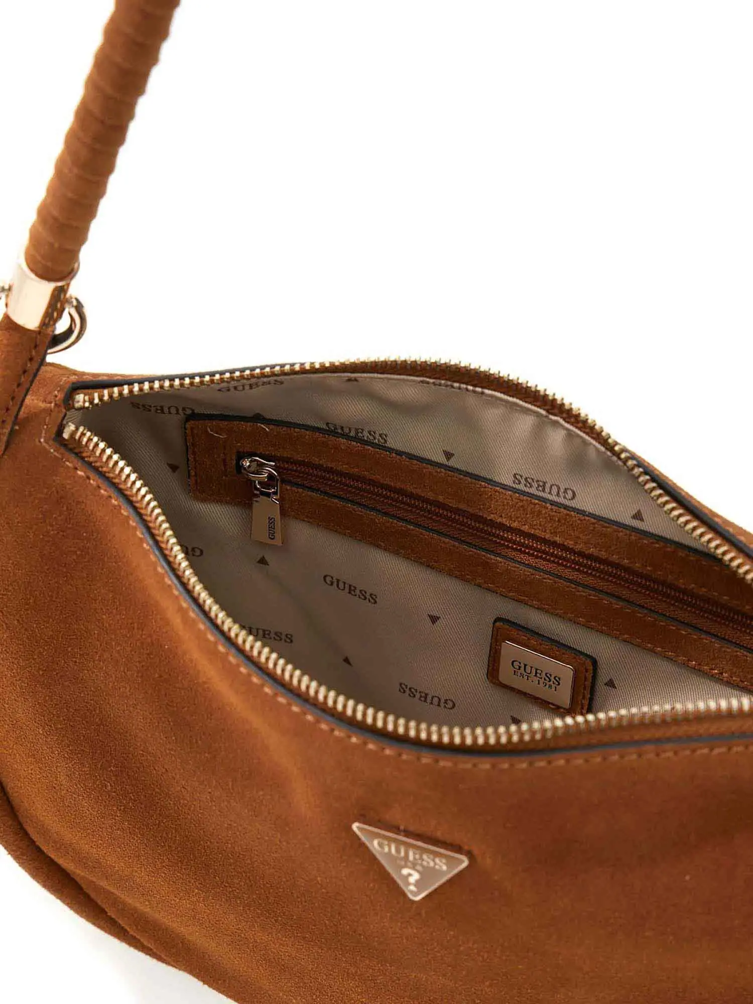 BORSA A SPALLA DONNA - GUESS COGNAC - HWSG99 18010 - Image 3