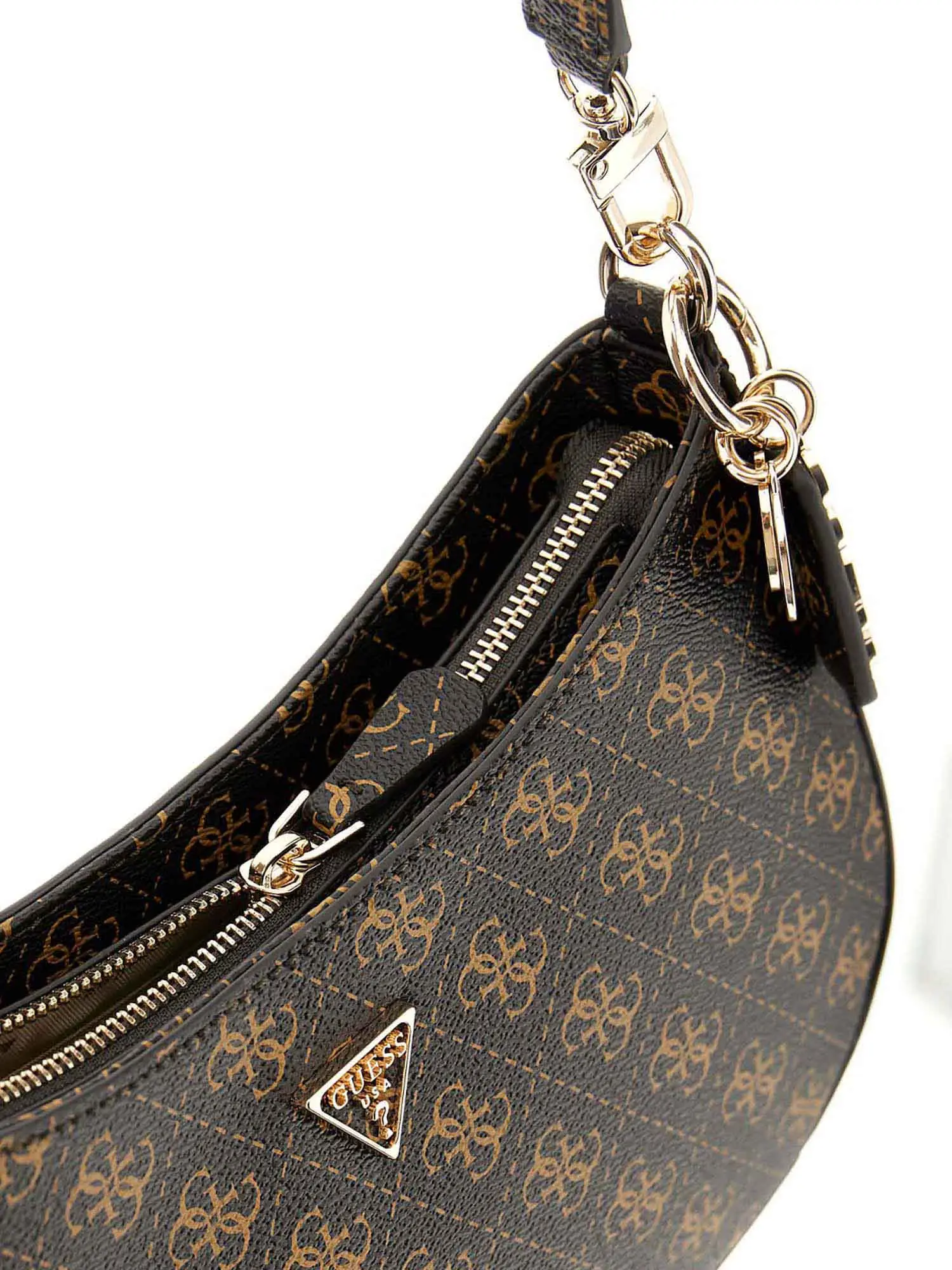 BORSA A SPALLA DONNA - GUESS MARRONE - HWQG96 72180 - Image 3