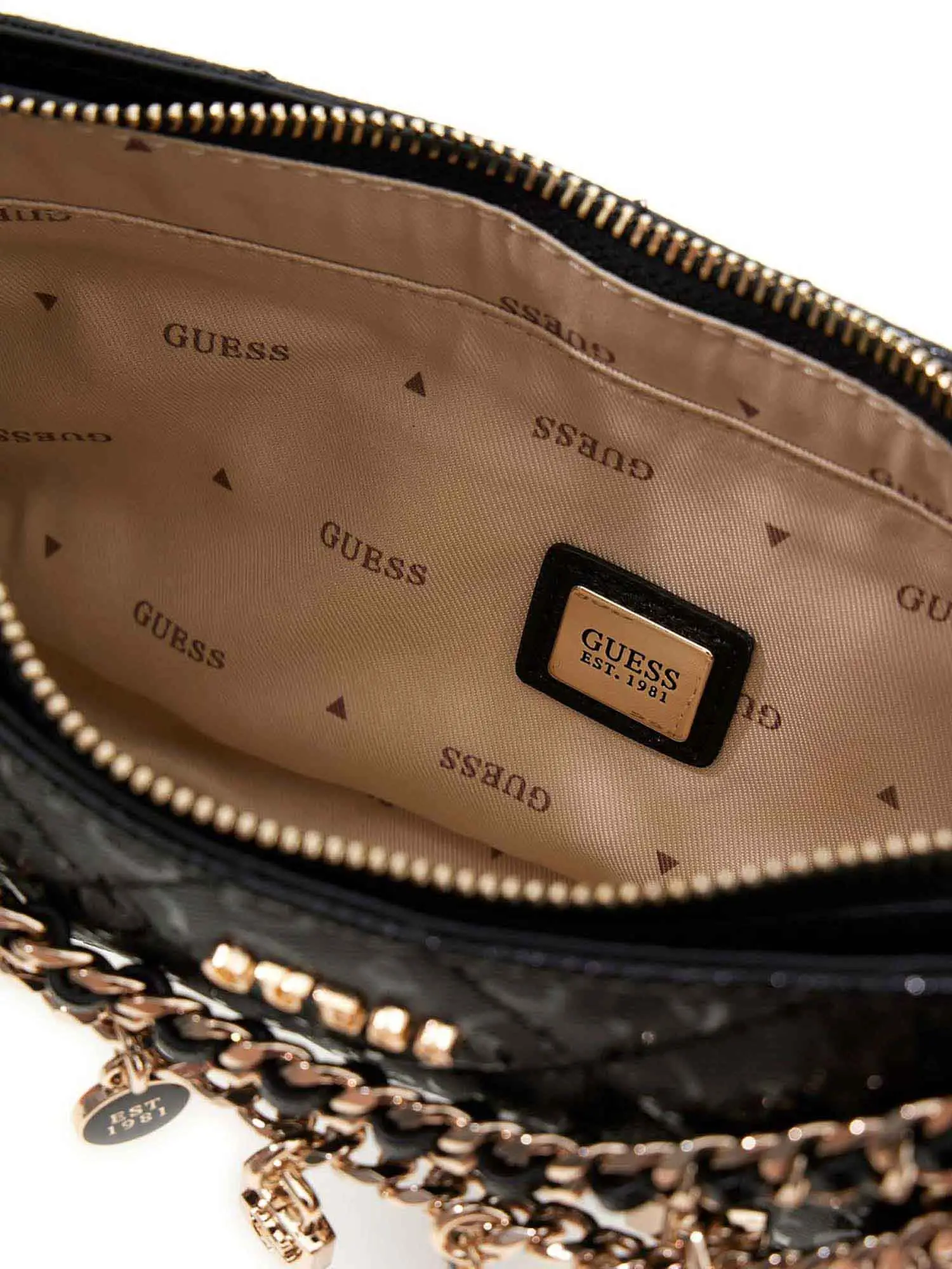 BORSA A SPALLA DONNA - GUESS NERO - HWGG99 12180 - Image 3