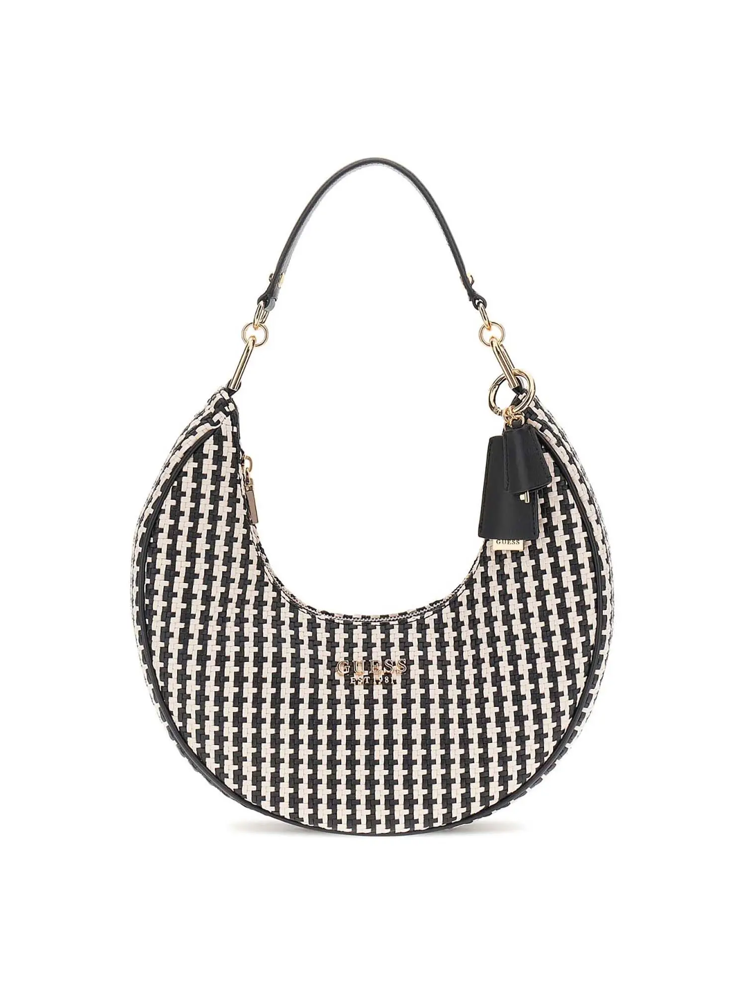 BORSA A SPALLA DONNA - GUESS NERO-MULTI - HWWG96 31020