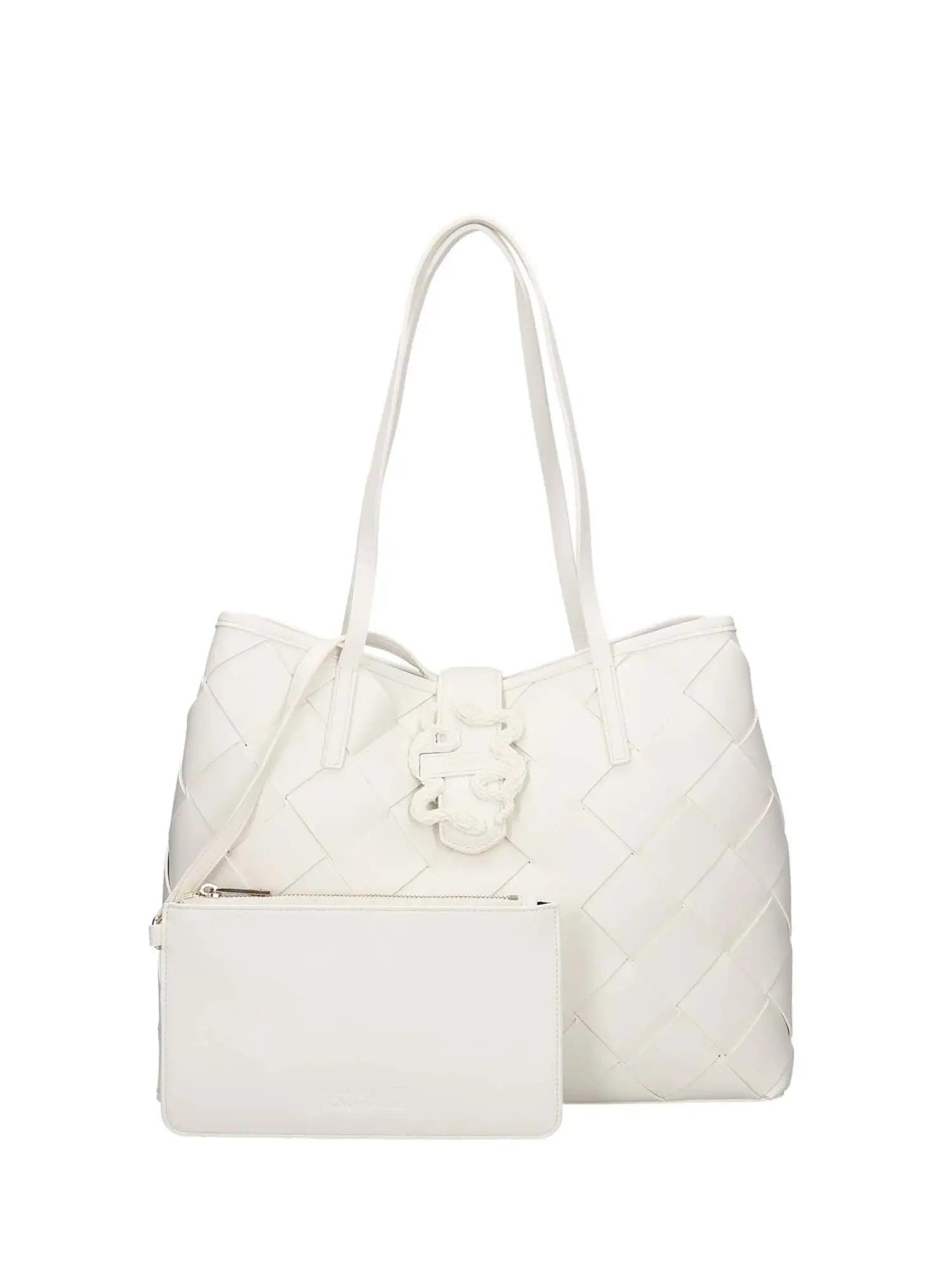 BORSA A SPALLA DONNA - JUST CAVALLI BIANCO - 80RA4BM2 ZSD88