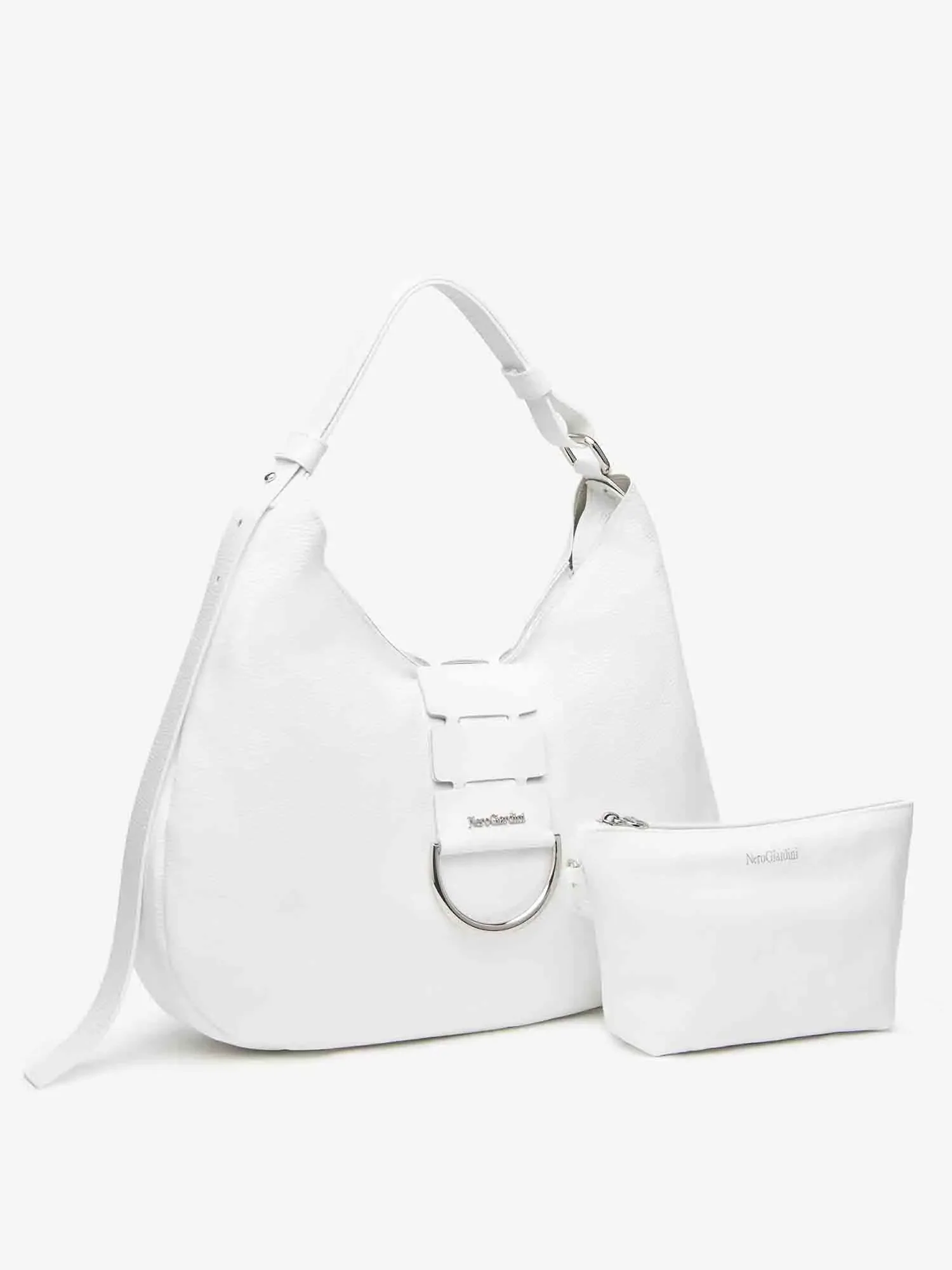 BORSA A SPALLA DONNA - NERO GIARDINI BIANCO - E644161D - Image 2
