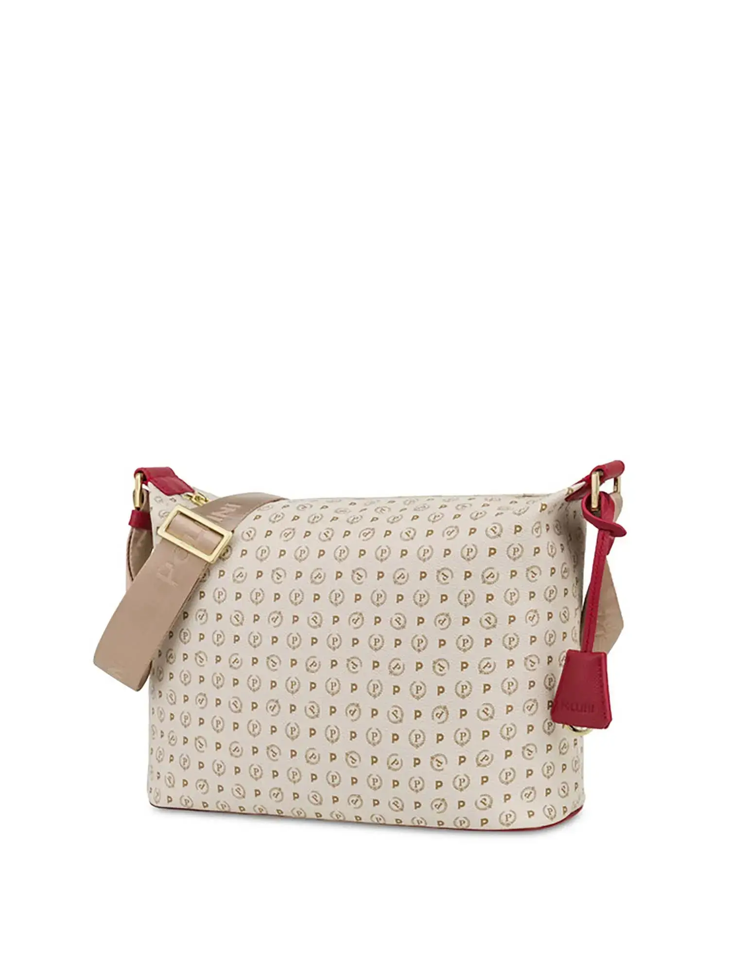 BORSA A SPALLA DONNA - POLLINI AVORIO-ROSSO - TE8400PP02Q11 - Image 2