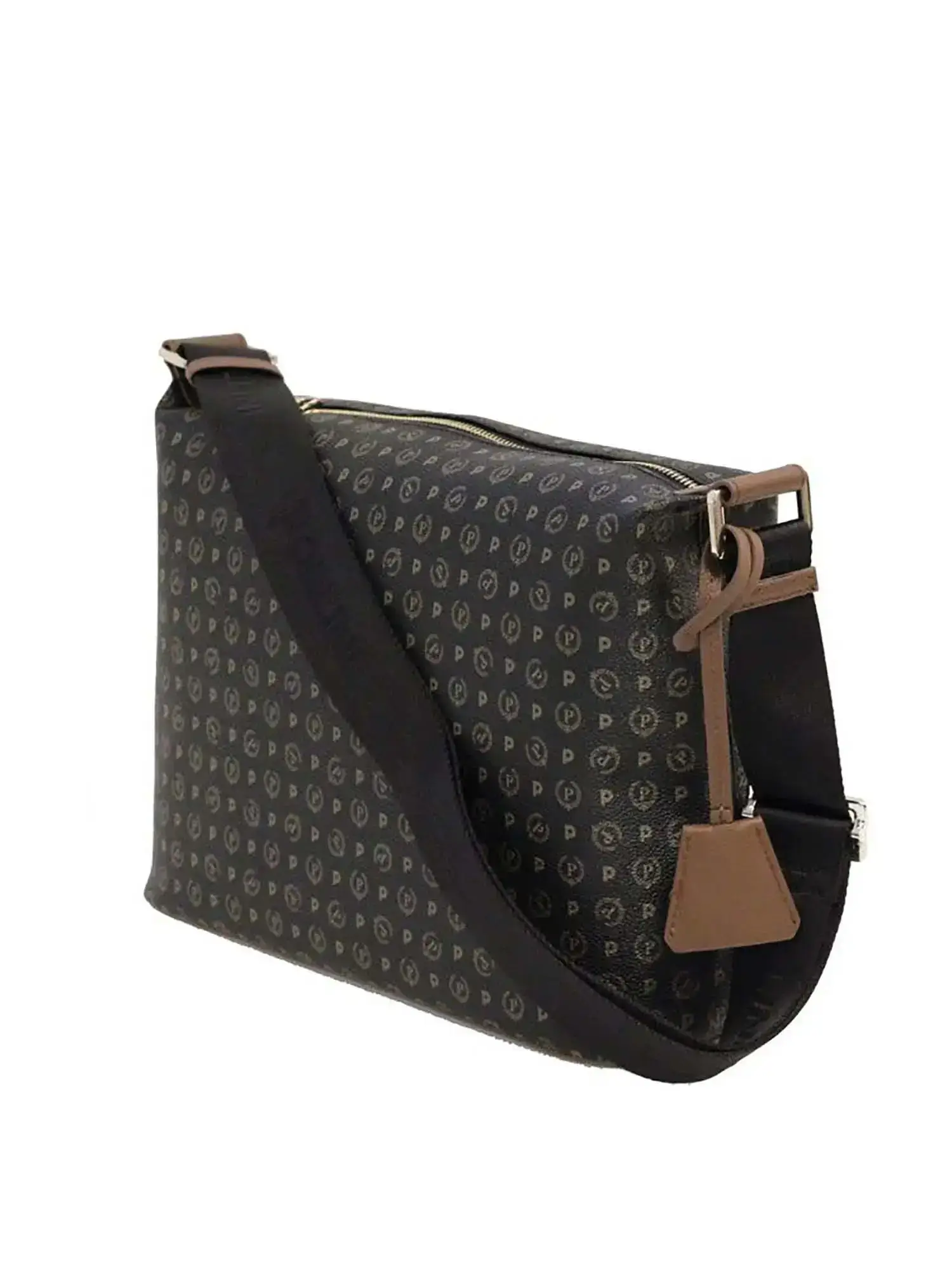 BORSA A SPALLA DONNA - POLLINI NERO-MARRONE - TE8400PP02Q11 - Image 2