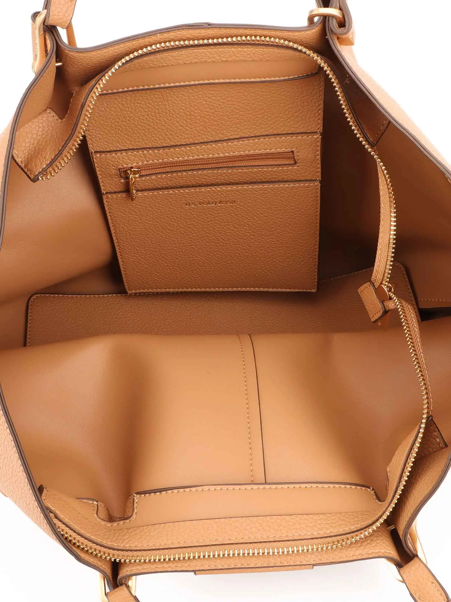 BORSA A SPALLA DONNA - US POLO ASSN. CAMEL - BEU3R9063WVP - Image 5