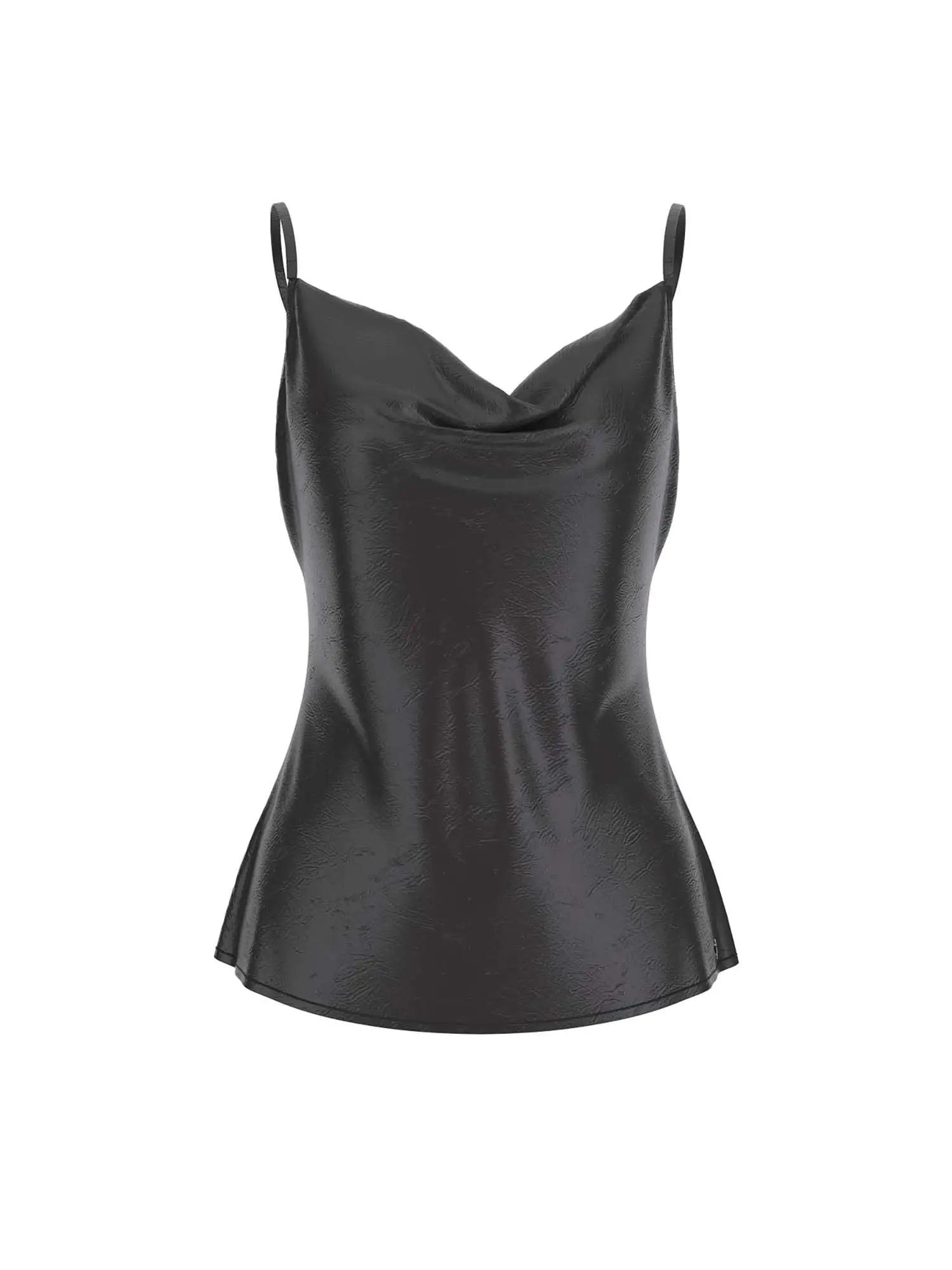 CANOTTA DONNA - GUESS APPAREL NERO - W6RH55 WJ732