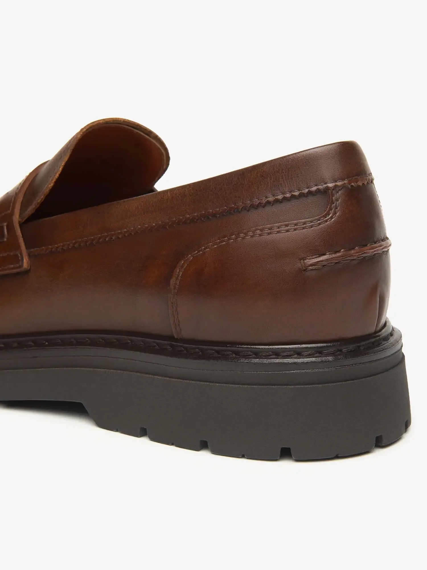 MOCASSINO UOMO - NERO GIARDINI BEIGE - I500814U - Image 3