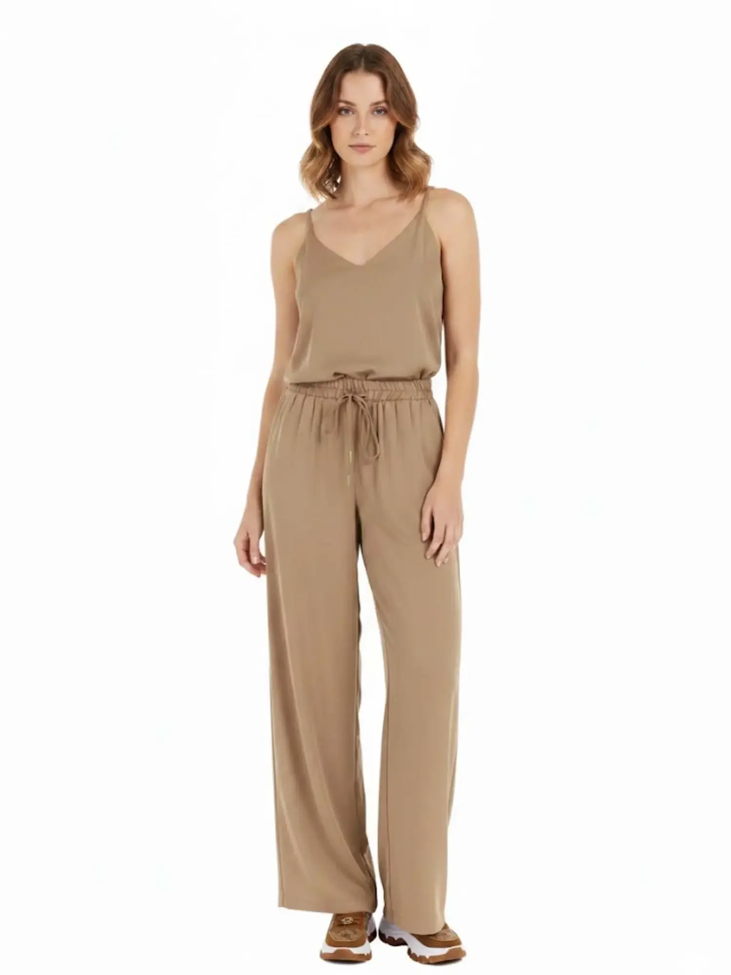 PANTALONE DONNA - GUESS APPAREL SABBIA - W6GB07 W1781 - Image 2