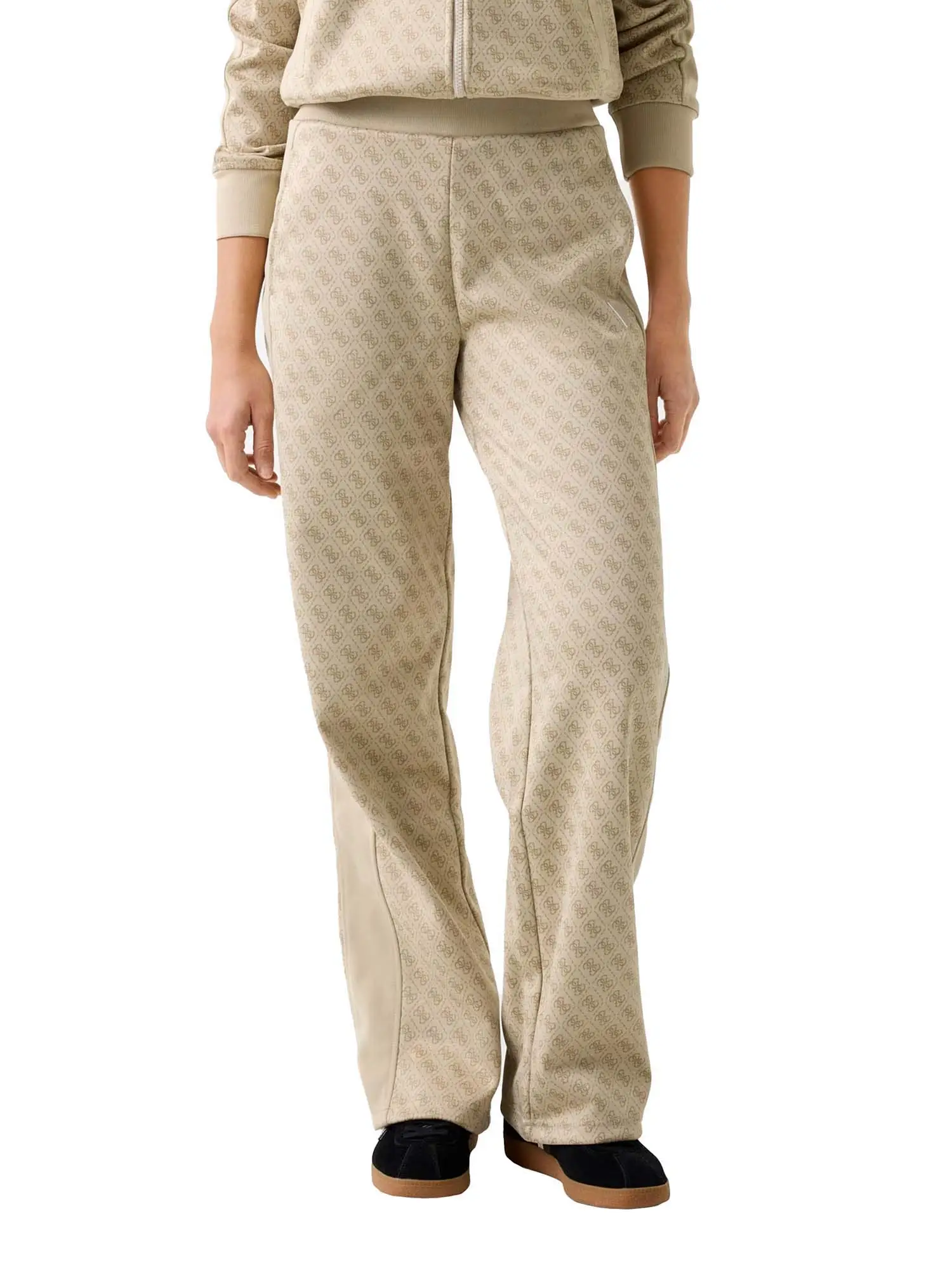 PANTALONE DONNA - GUESS ATHLEISURE BEIGE - V6RB09 K2042