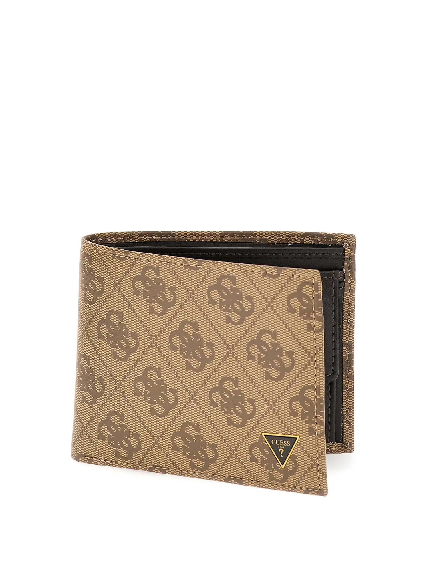 PORTAFOGLIO UOMO - GUESS BEIGE-MARRONE - SMVELE LEA20