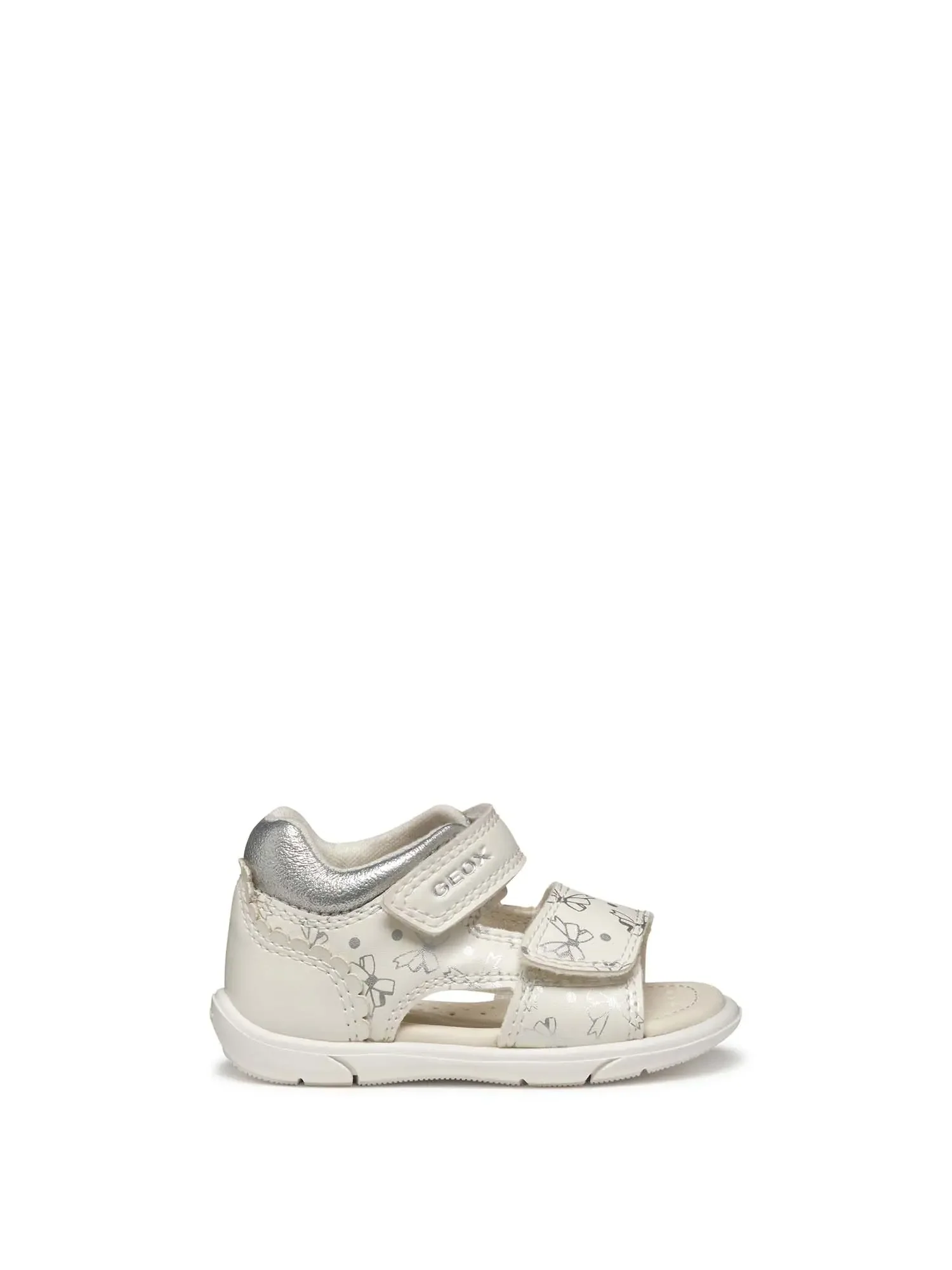SANDALO BAMBINA - GEOX BIANCO-ARGENTO - B556FD 000BC