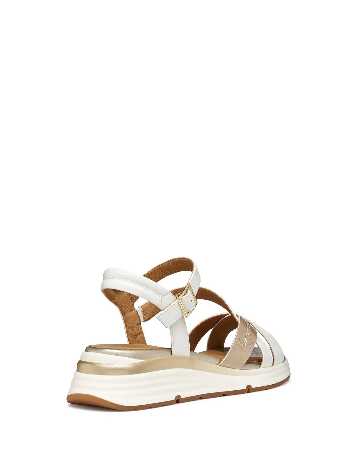SANDALO DONNA - GEOX BIANCO-ORO - D650JA 054AJ - Image 4