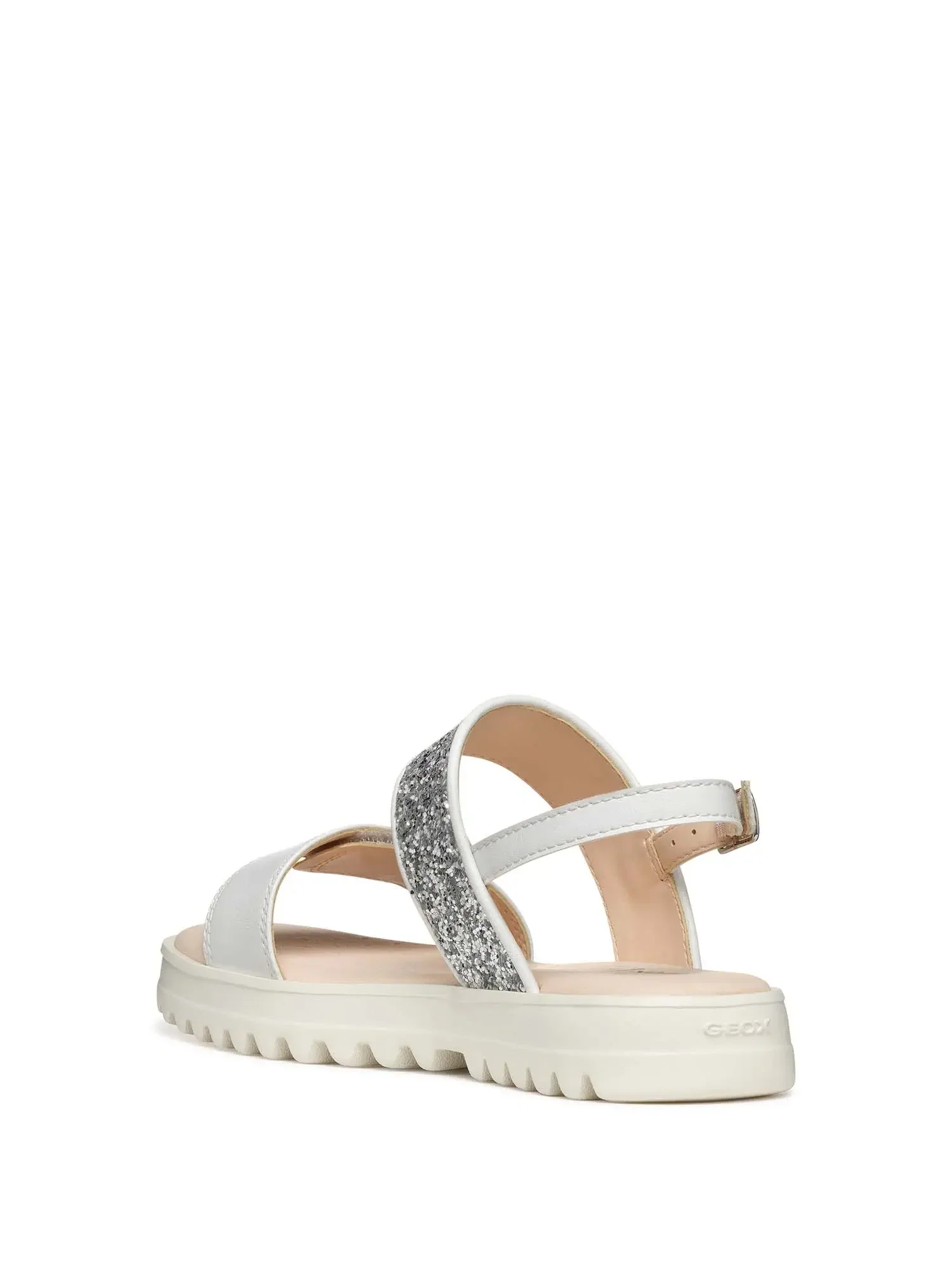 SANDALO RAGAZZA - GEOX BIANCO-ARGENTO - J556EA 0BCEW - Image 3