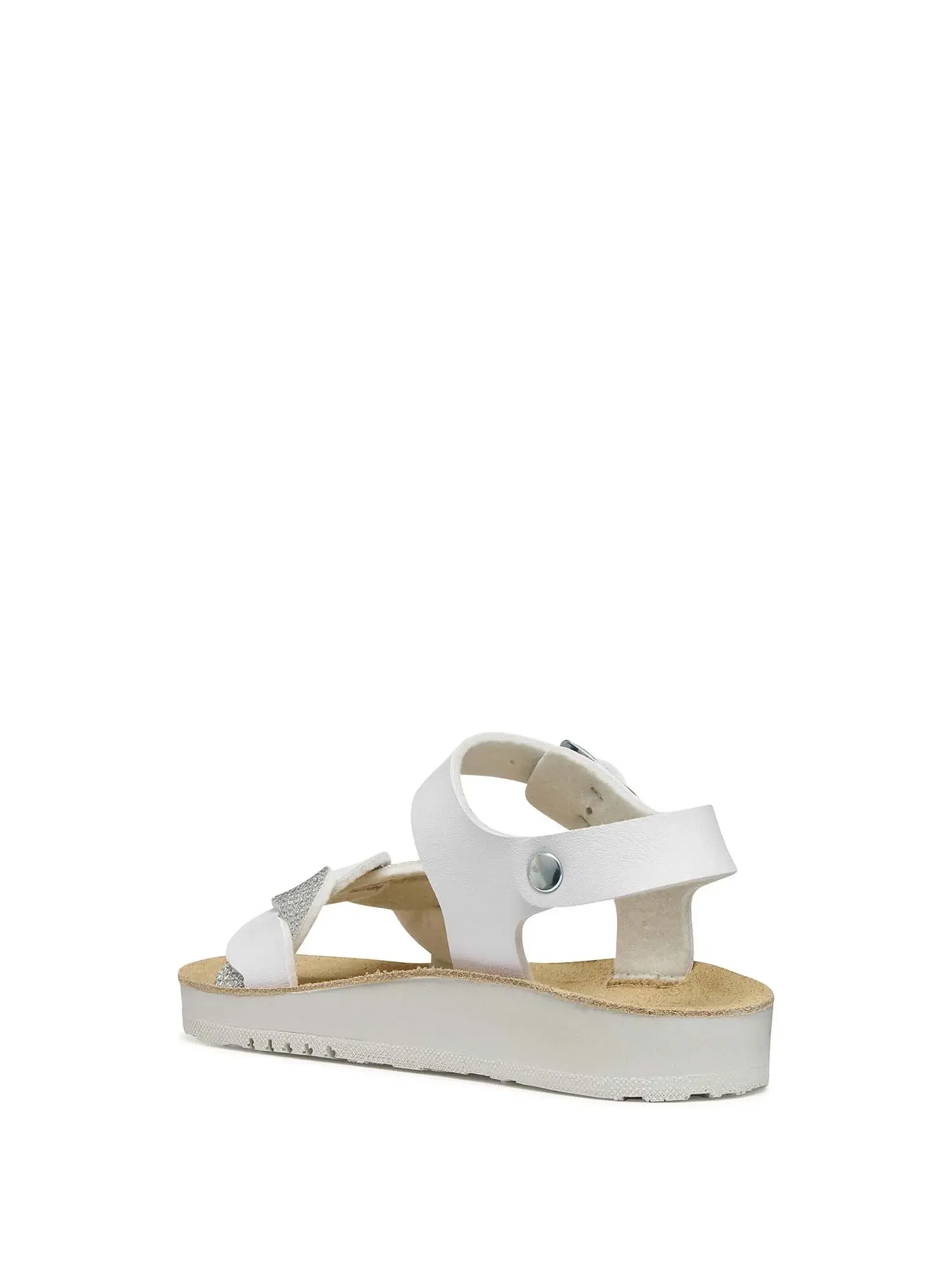 SANDALO RAGAZZA - GEOX BIANCO-ARGENTO - J55EAE 0BCEW - Image 3
