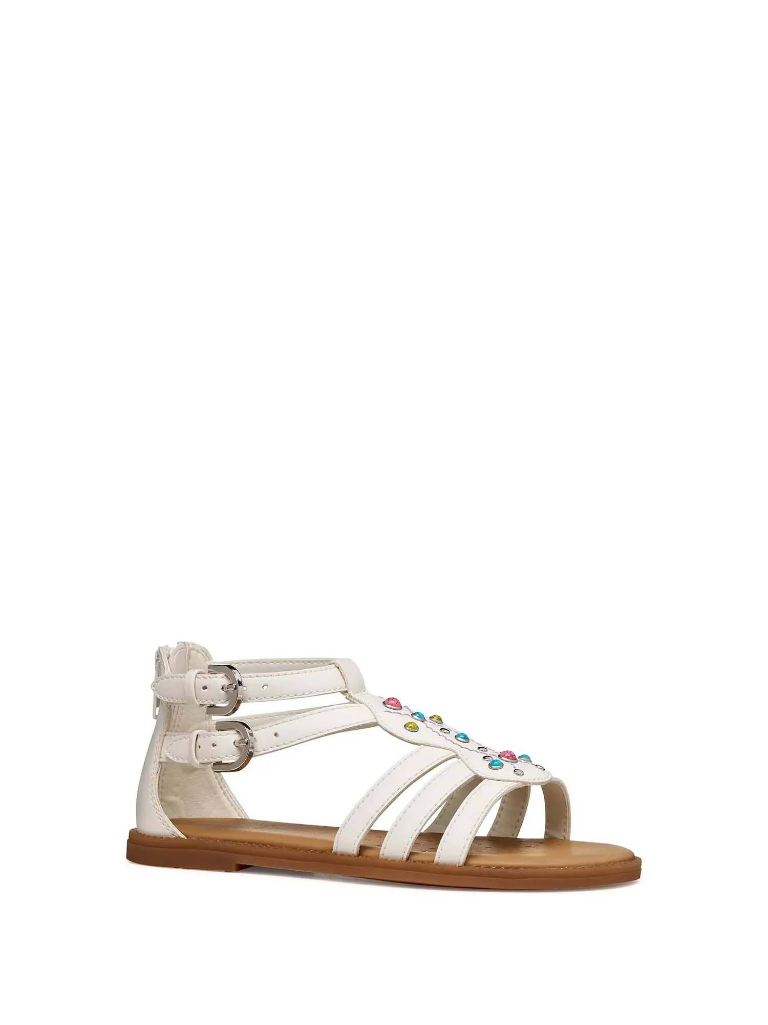 SANDALO RAGAZZA - GEOX BIANCO-MULTI - J6535D 000BC - Image 2