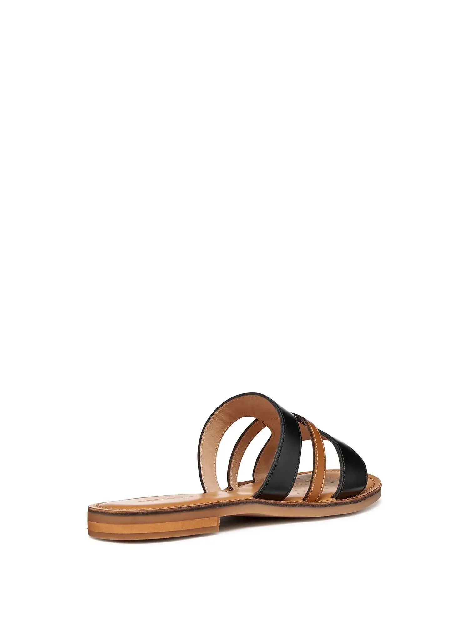 SCALZATO DONNA - GEOX NERO-CAMEL - D65YMP 0001J - Image 4