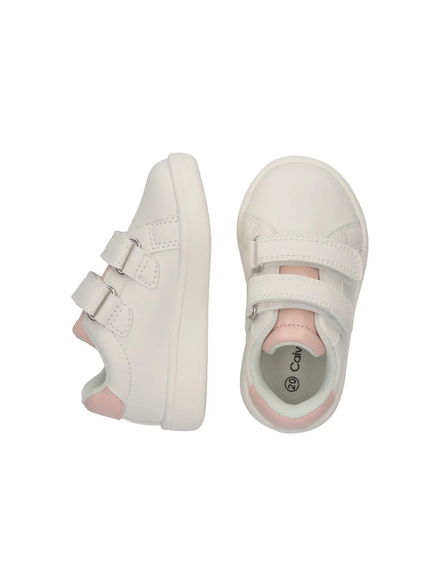 SNEAKERS BAMBINA - CALVIN KLEIN BIANCO-NUDO - V1A9-83206-1355 - Image 4