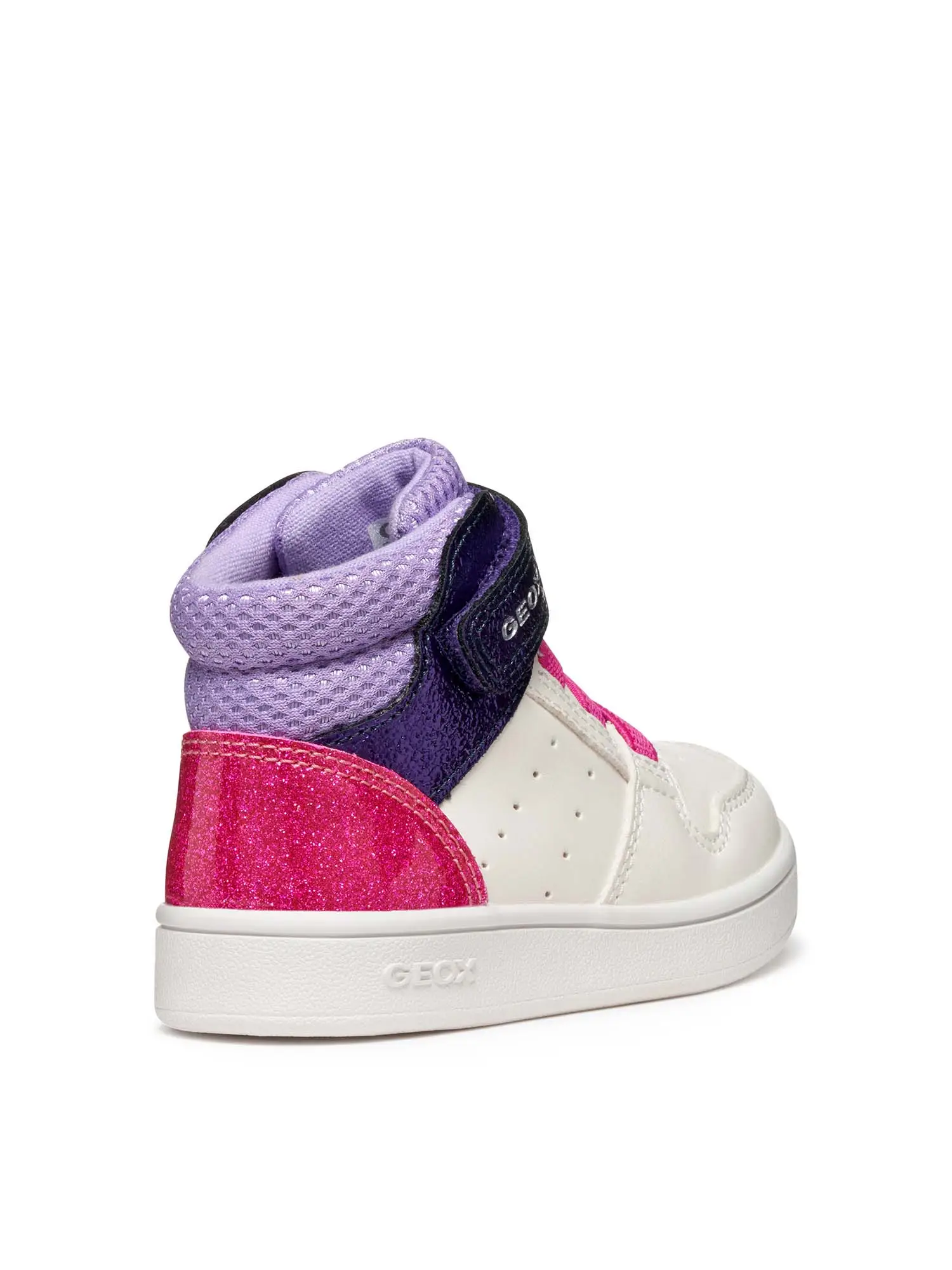 SNEAKERS BAMBINA - GEOX BIANCO-LILLA - B465MA 0BCBN - Image 4