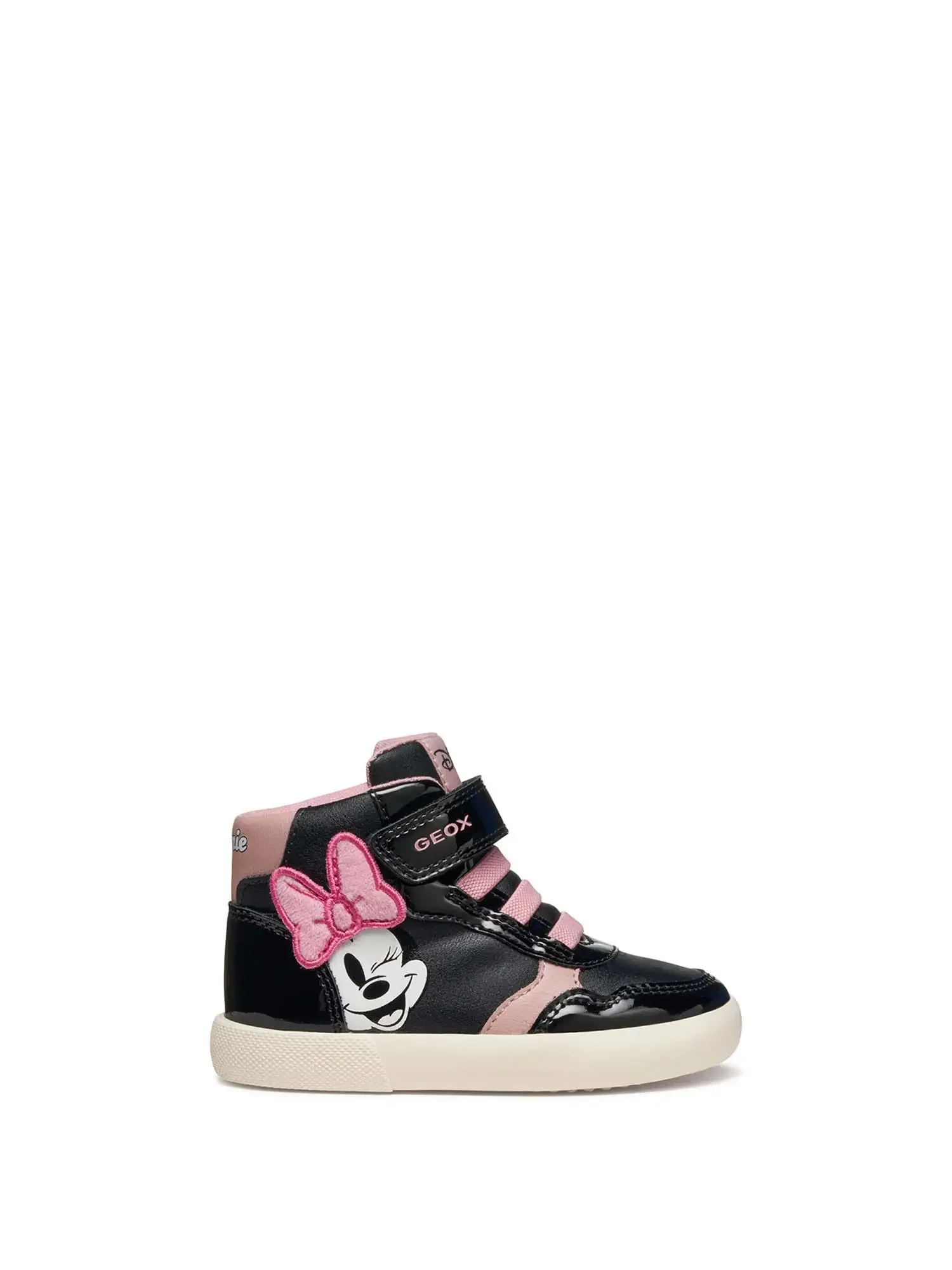 SNEAKERS BAMBINA - GEOX NERO-ROSA - B561MC 00254