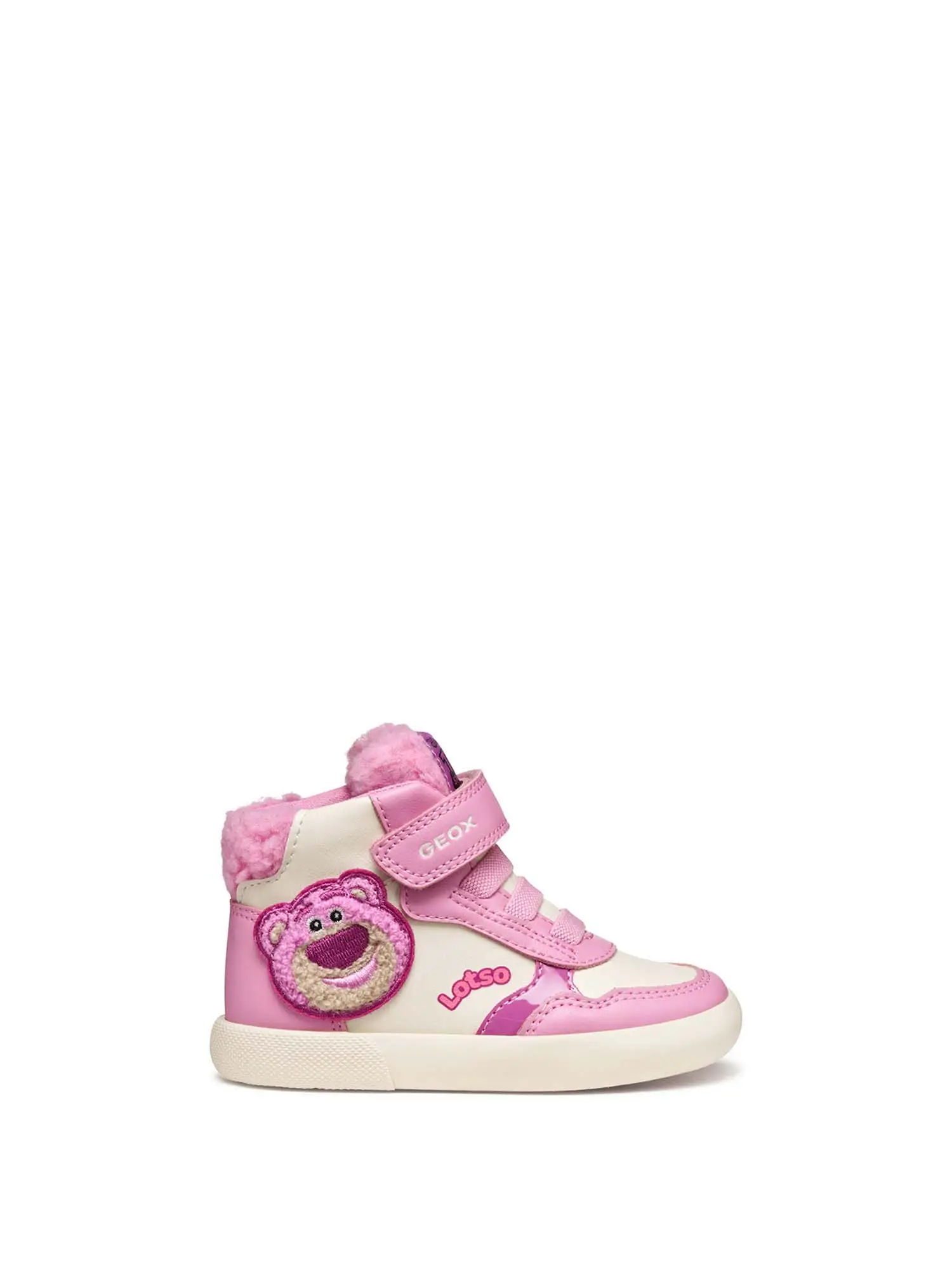 SNEAKERS BAMBINA - GEOX ROSA-BIANCO - B561ME 0BCBH