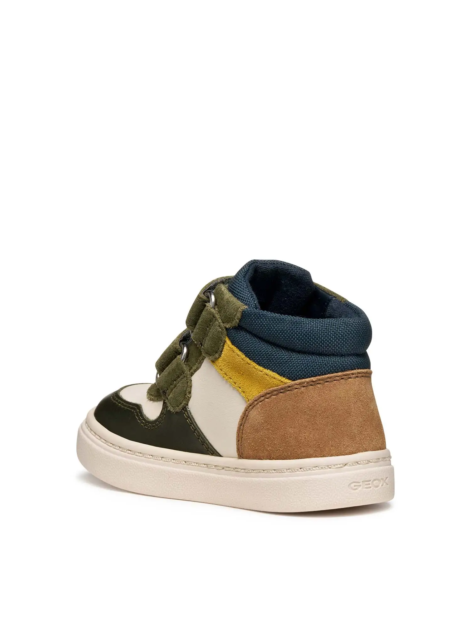 SNEAKERS BAMBINO - GEOX AVORIO-VERDE - B465NA 08522 - Image 3