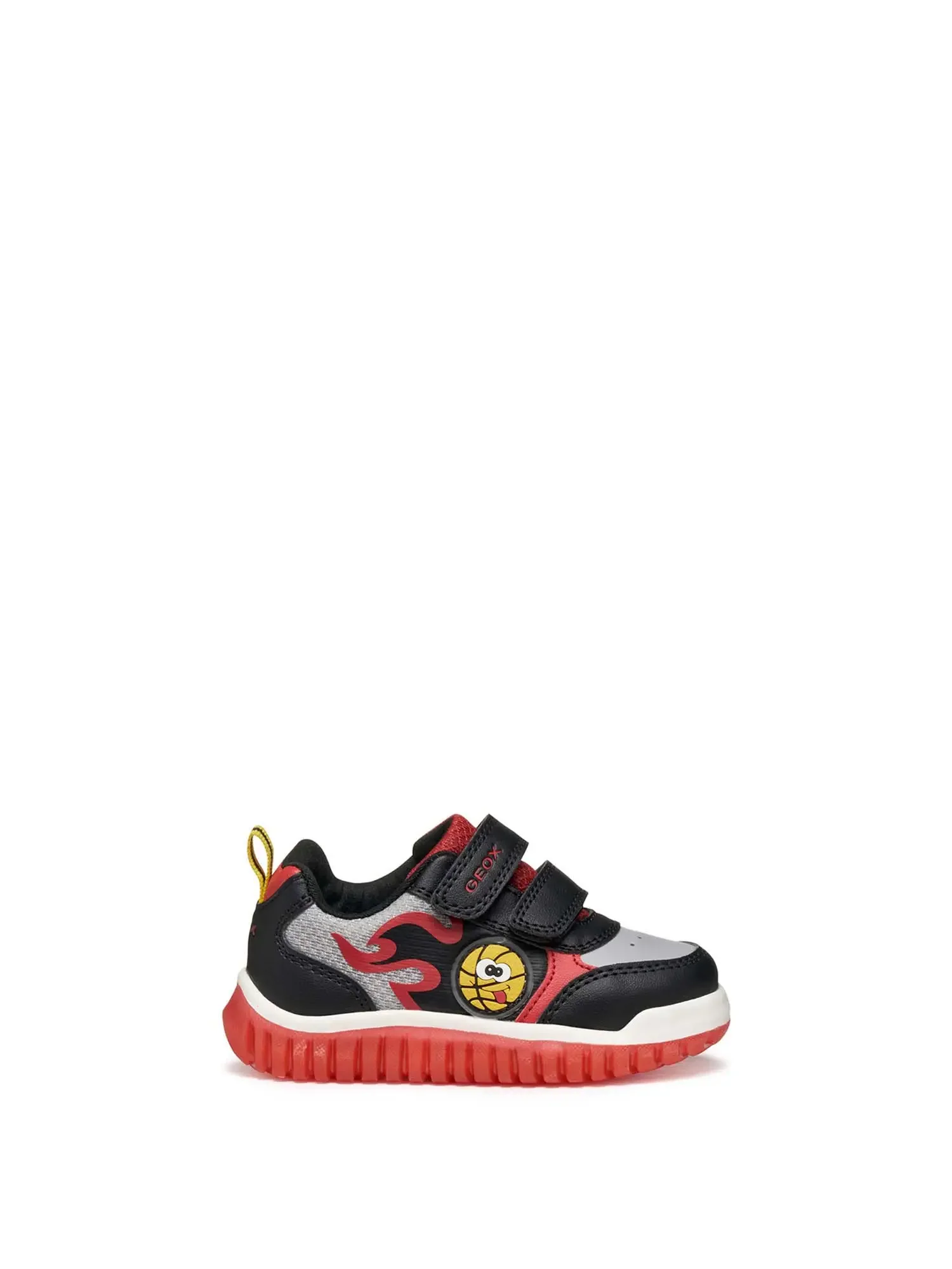 SNEAKERS BAMBINO - GEOX NERO-ROSSO - B565ZA 0BC14